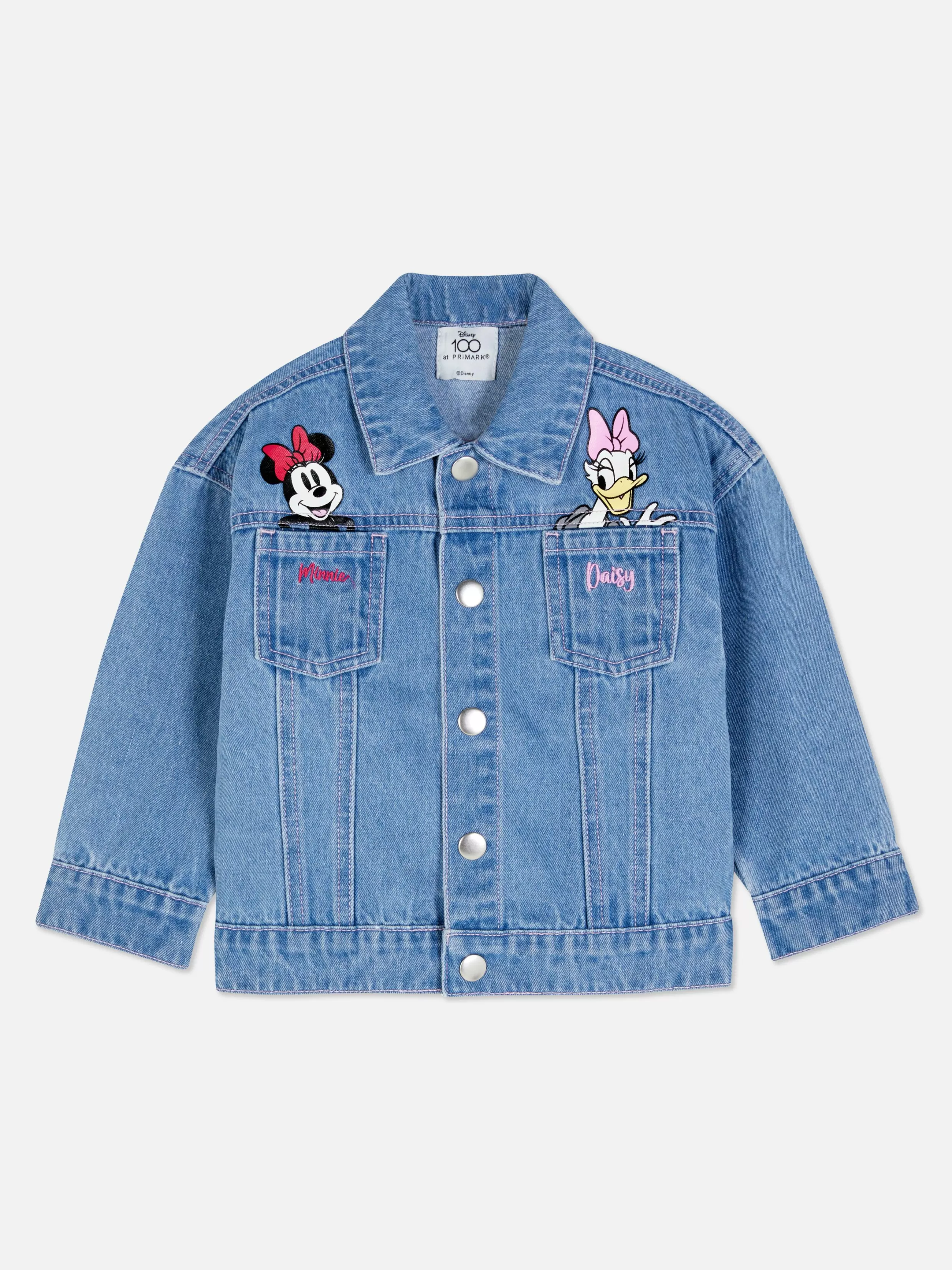 Shop Disney's Minnie Mouse & Friends Double Pouch Denim Jacket Kids Coats And Jackets