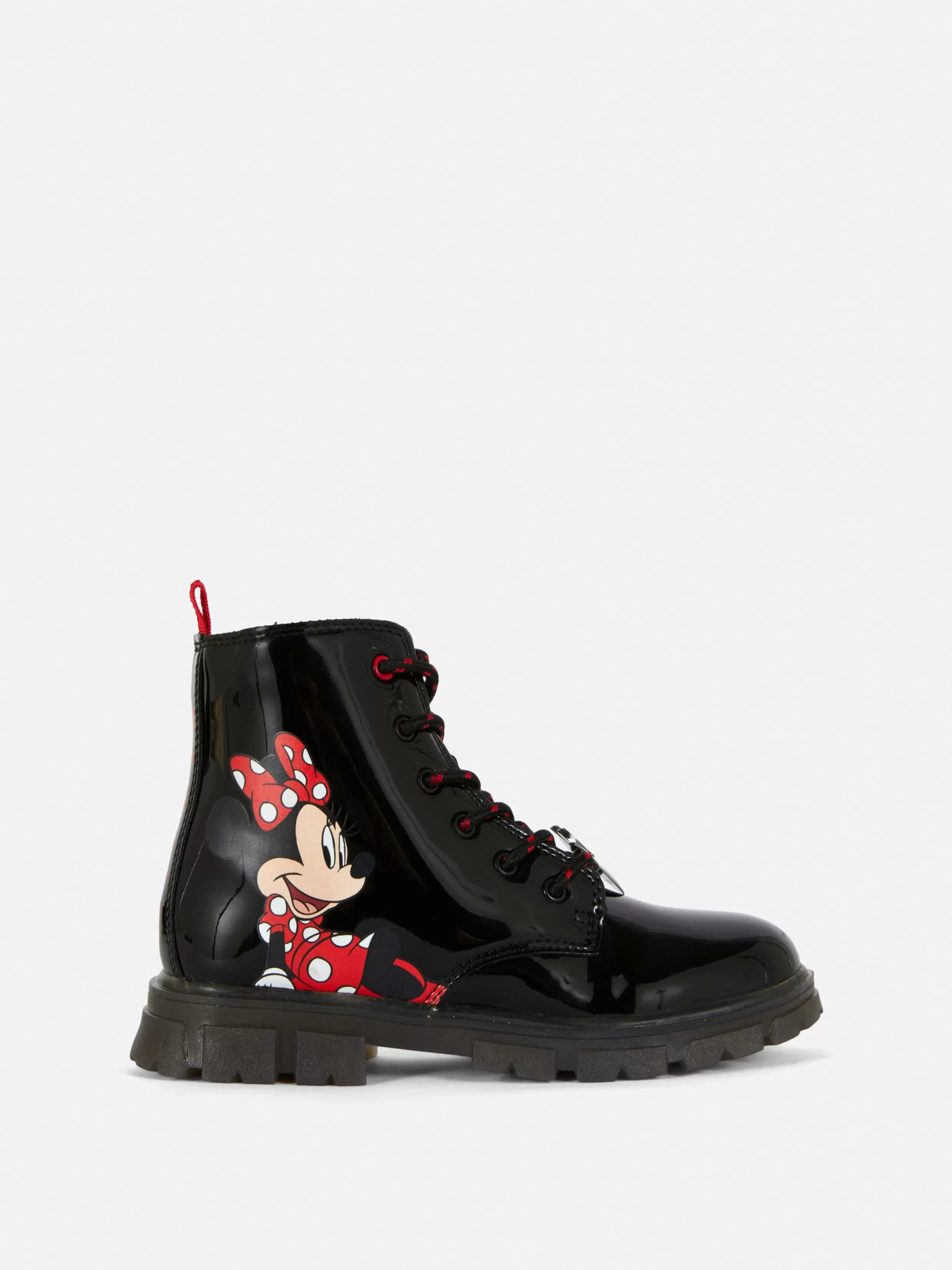 New Disney’s Minnie Mouse Patent Chunky Boots Kids Boots And Rain Boots