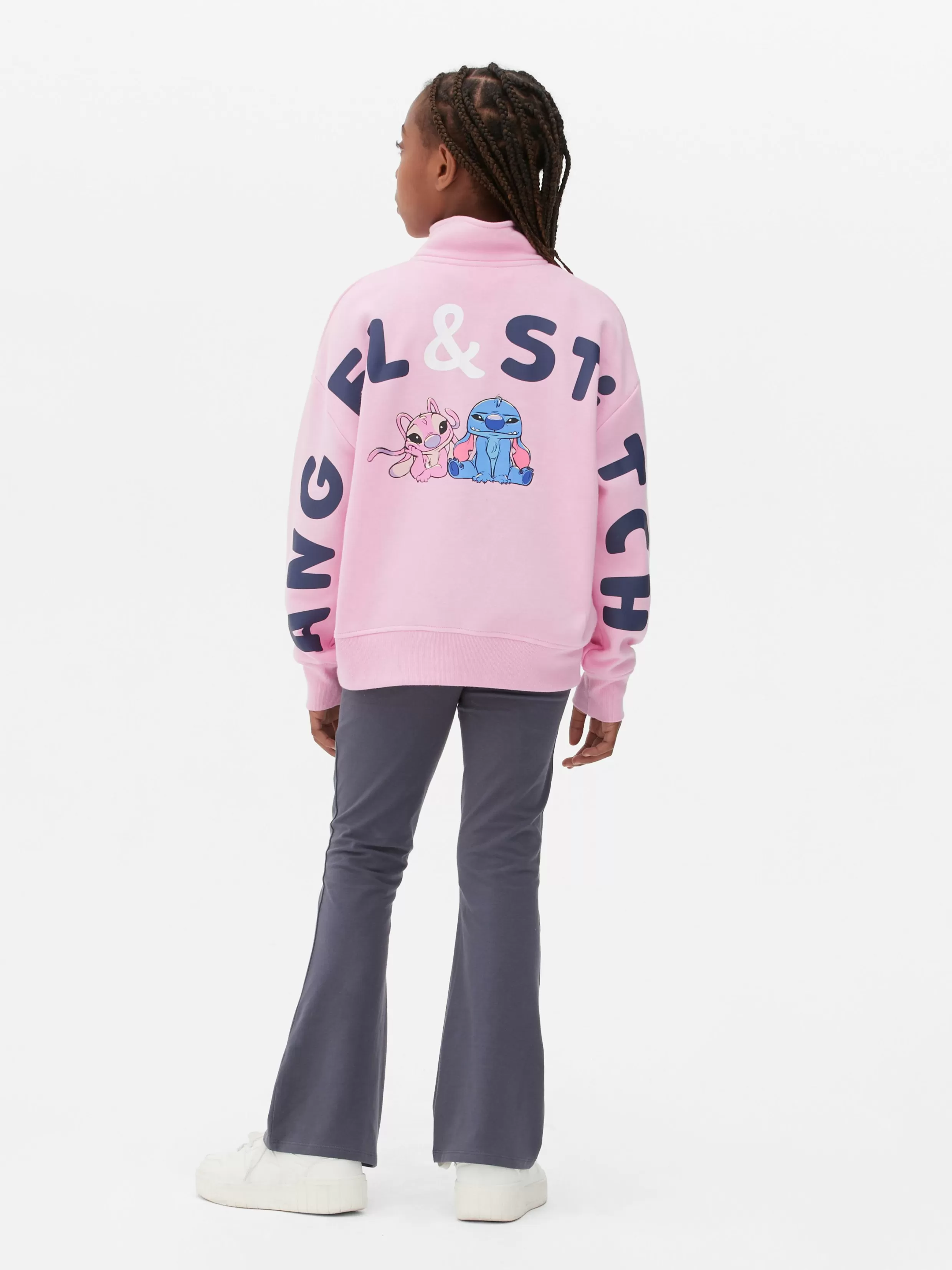 New Disney’s Stitch And Angel Half-Zip Pullover Kids Hoodies And Sweatshirts