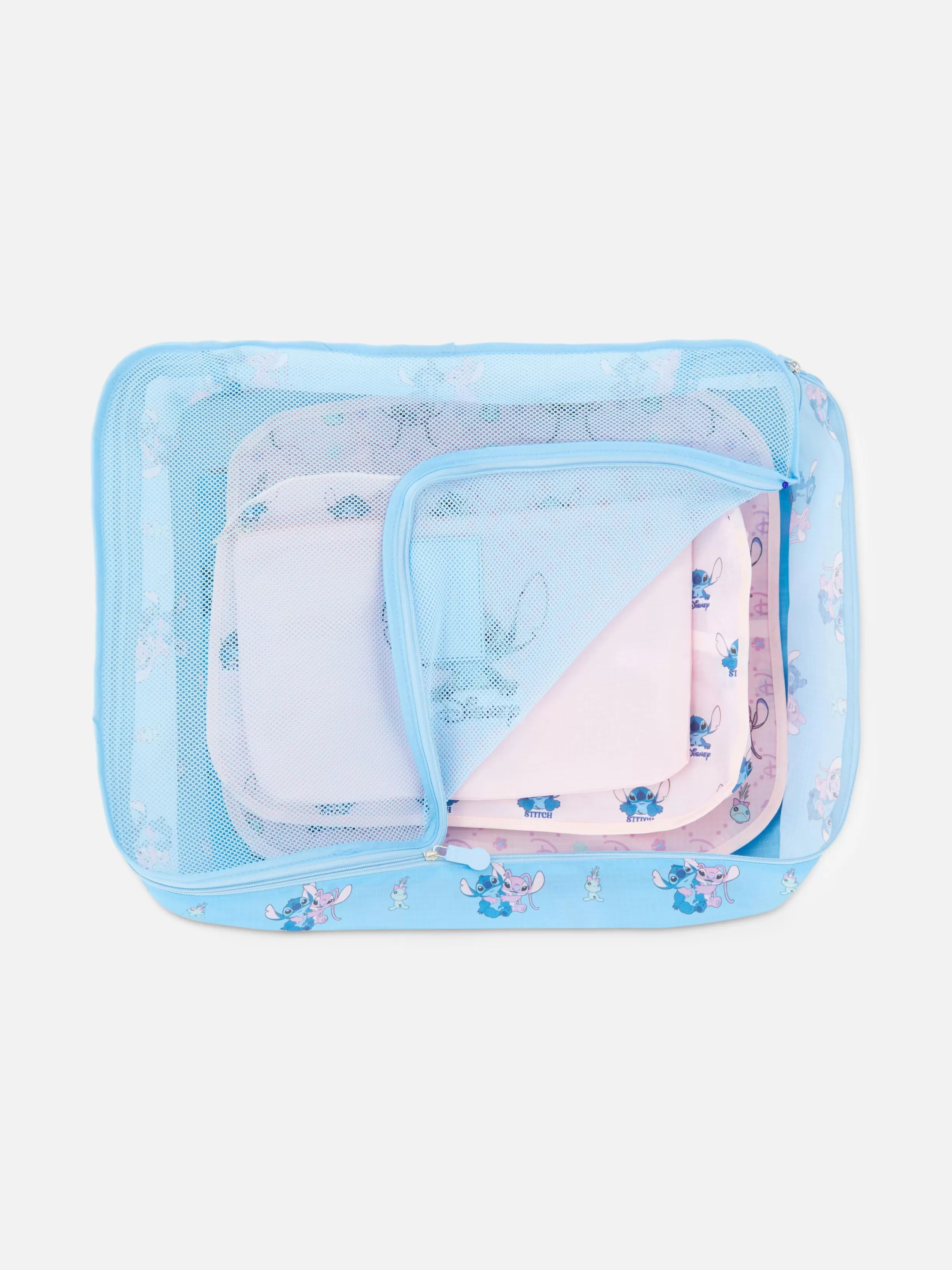 Hot Disney’s Stitch And Angel Packing Cubes Travel Accessories