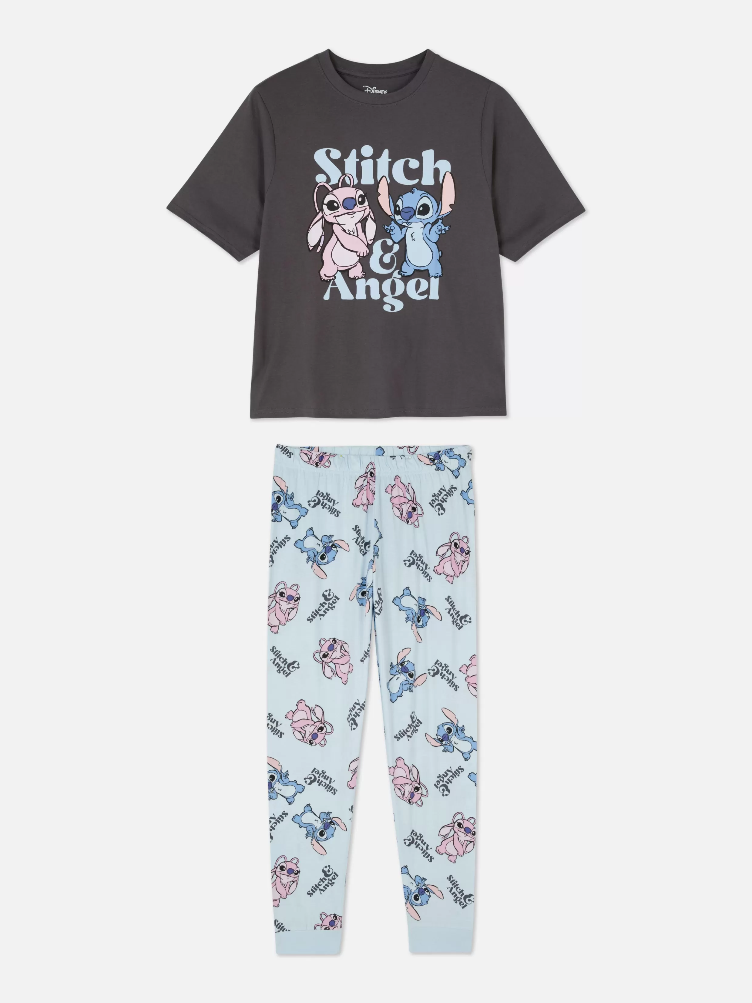 Cheap Disney’s Stitch And Angel Pajamas Women Pajama Sets