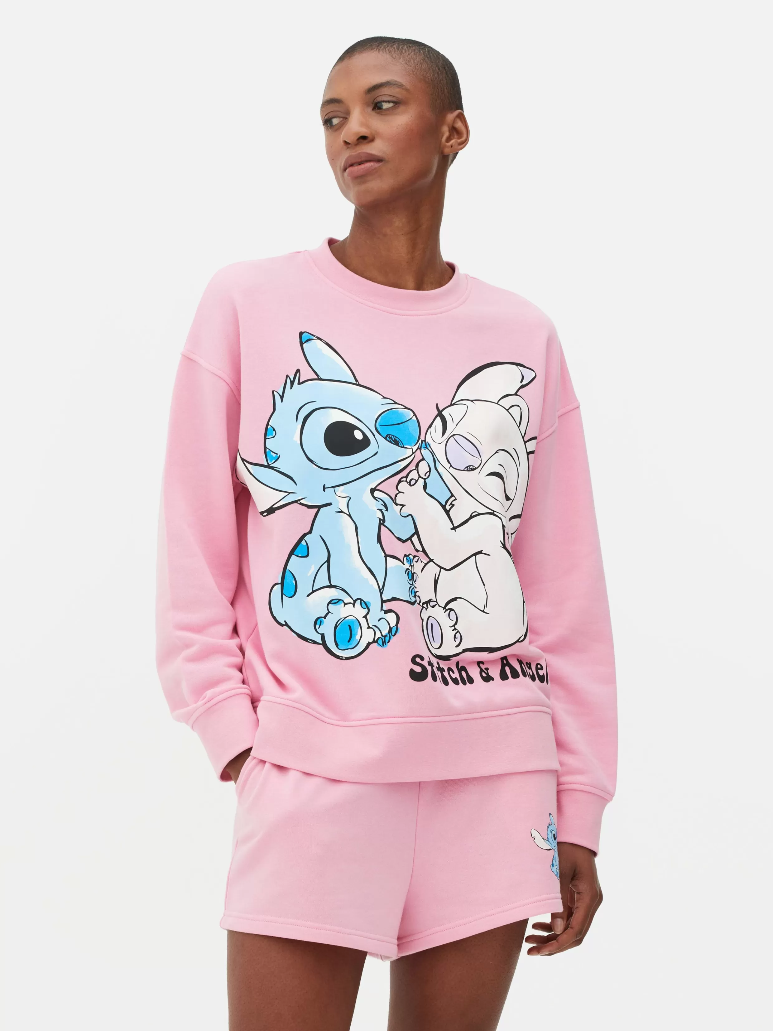 New Disney’s Stitch And Angel Sweatshirt Women Hoodies And Sweatshirts