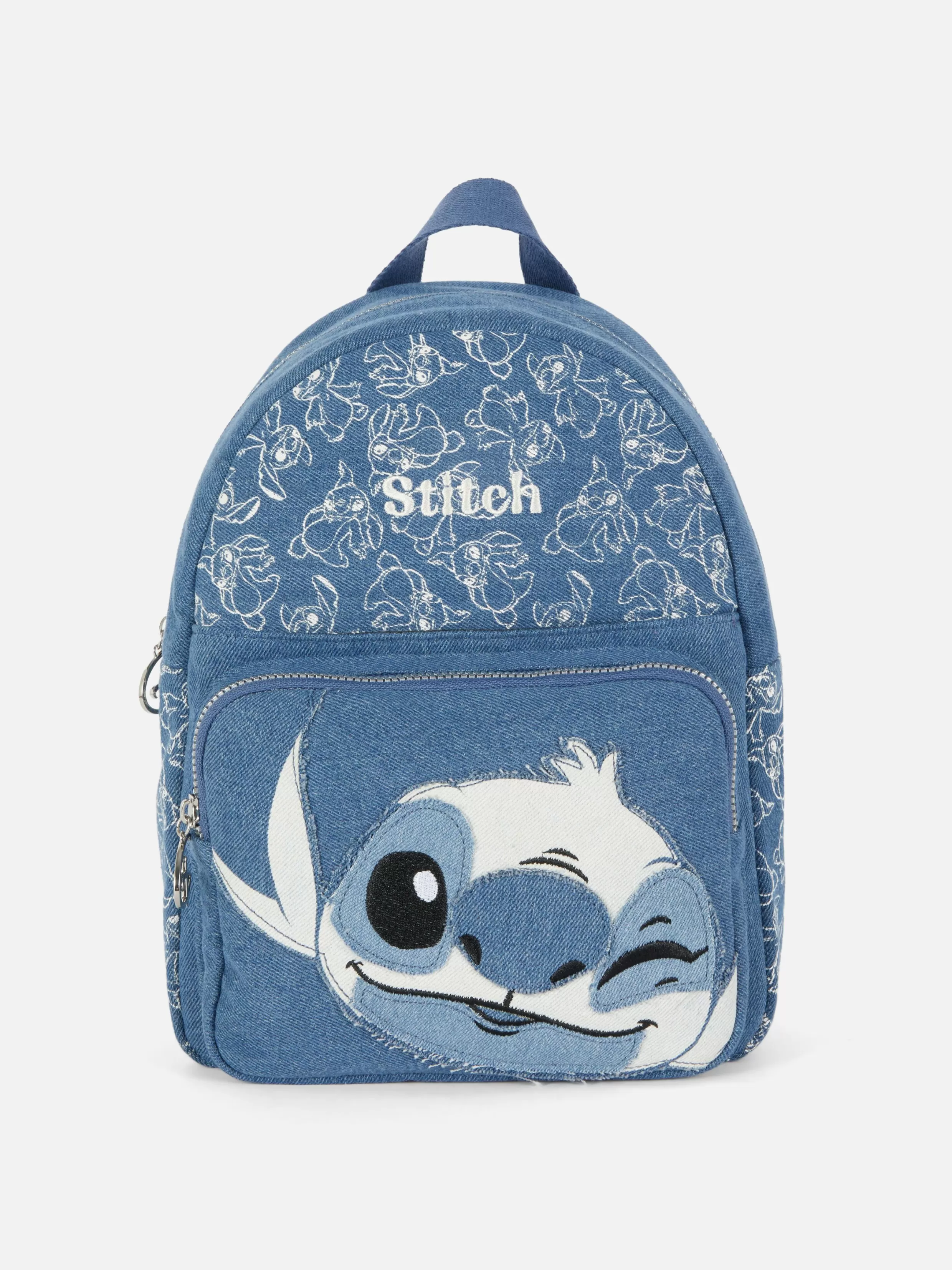 Cheap Disney's Stitch Denim Backpack Women Bags And Purses | Denim