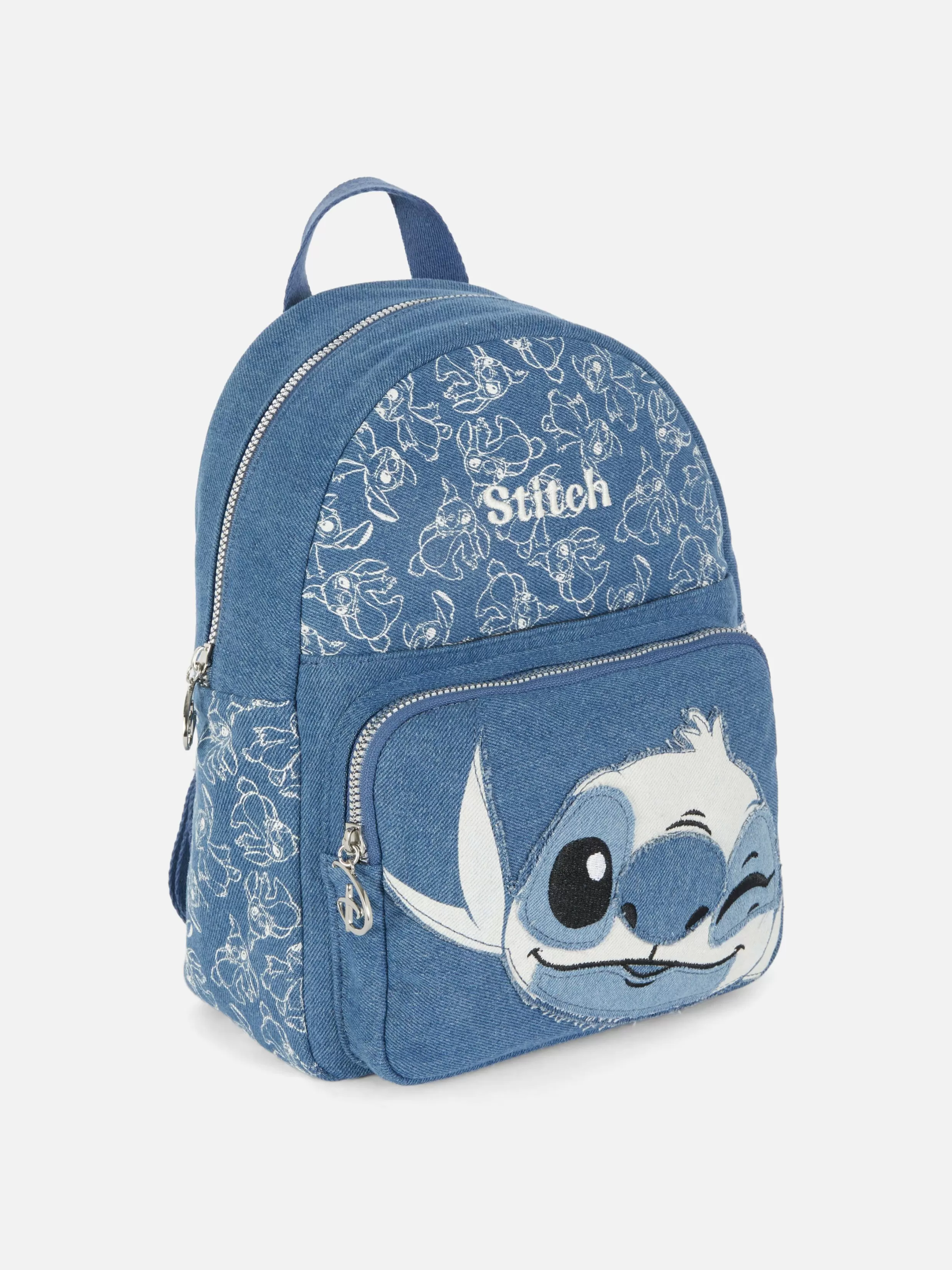 Cheap Disney's Stitch Denim Backpack Women Bags And Purses | Denim