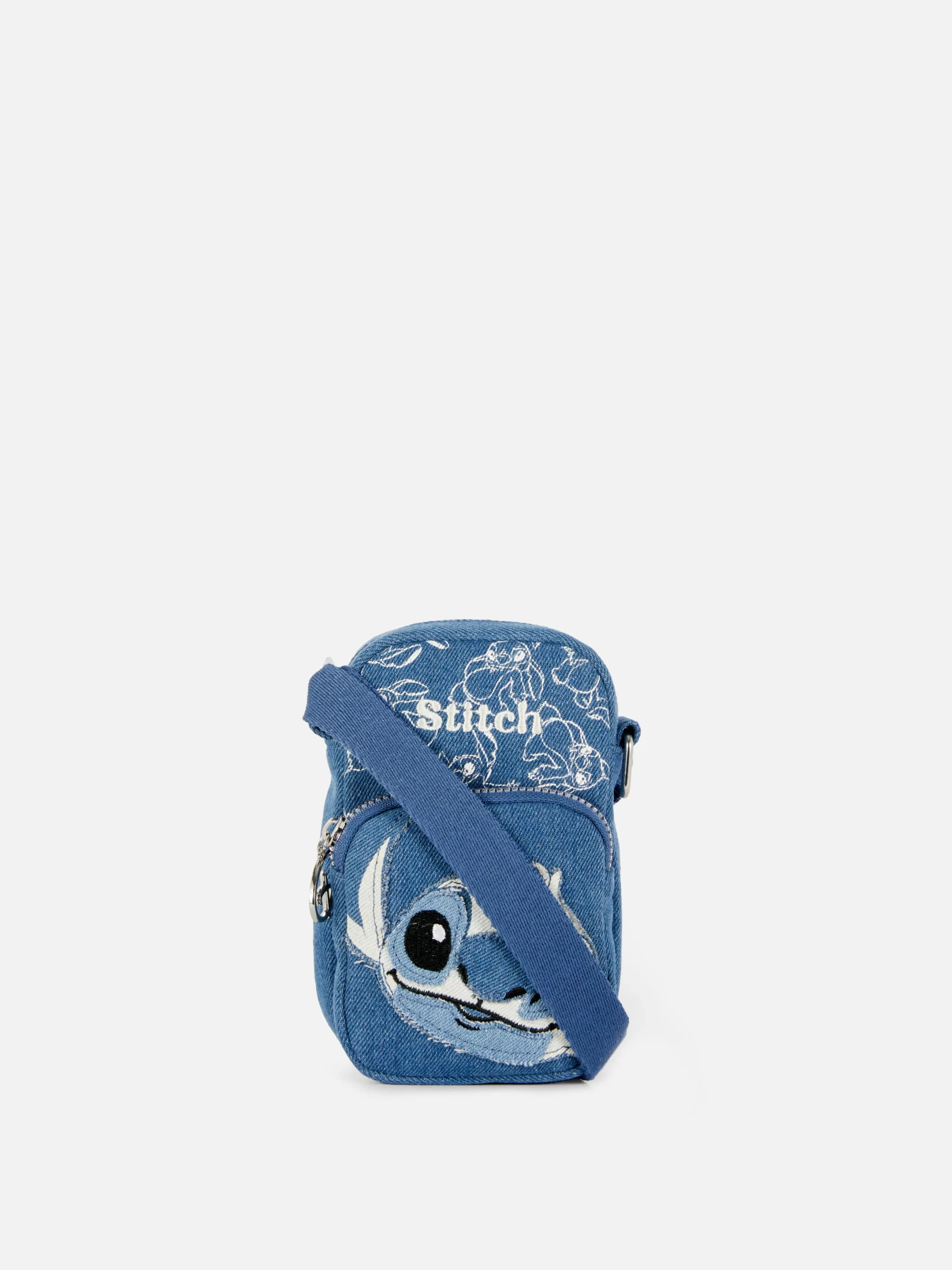 Sale Disney’s Stitch Denim Phone Bag Women Bags And Purses | Denim