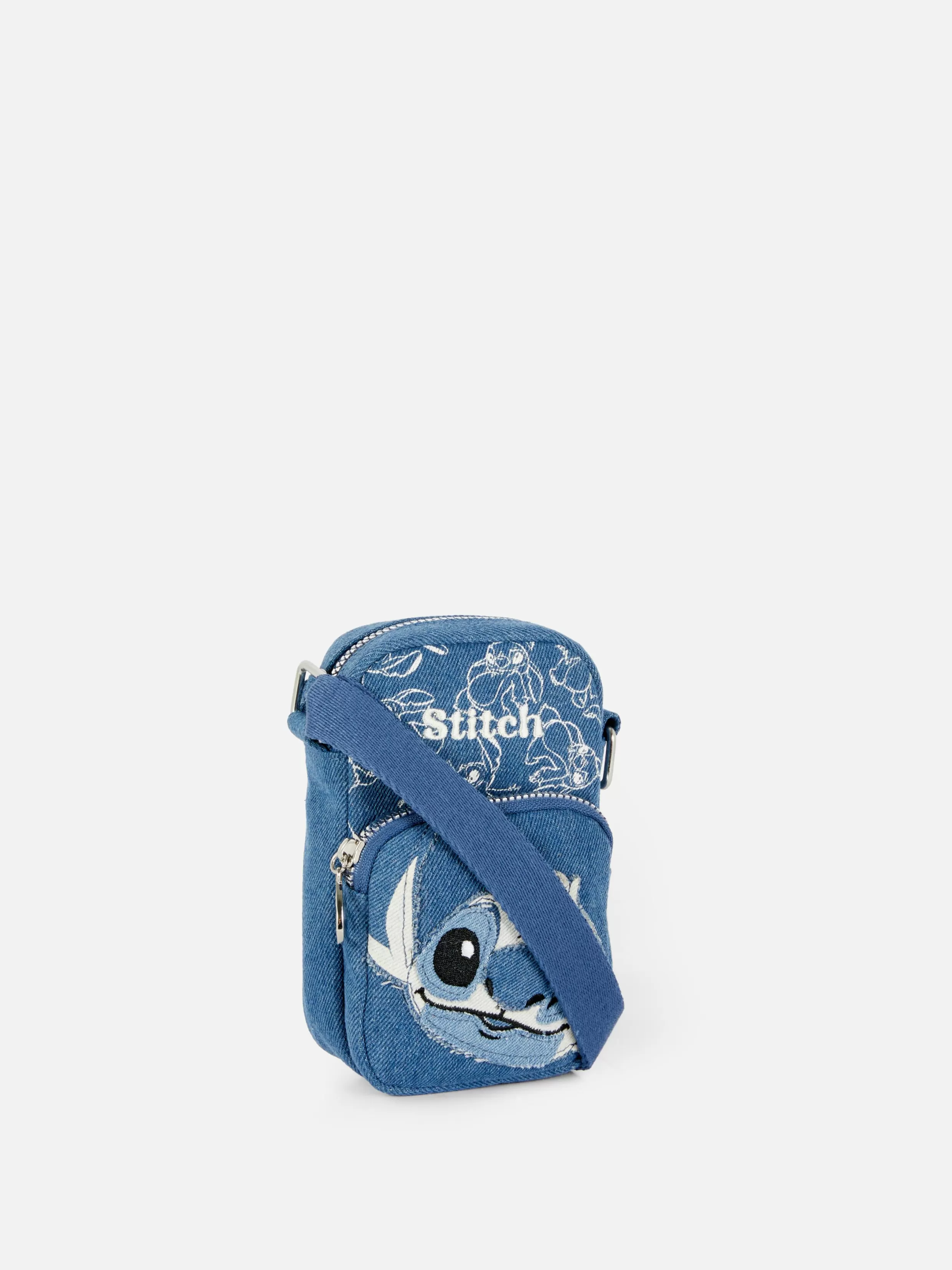 Sale Disney’s Stitch Denim Phone Bag Women Bags And Purses | Denim