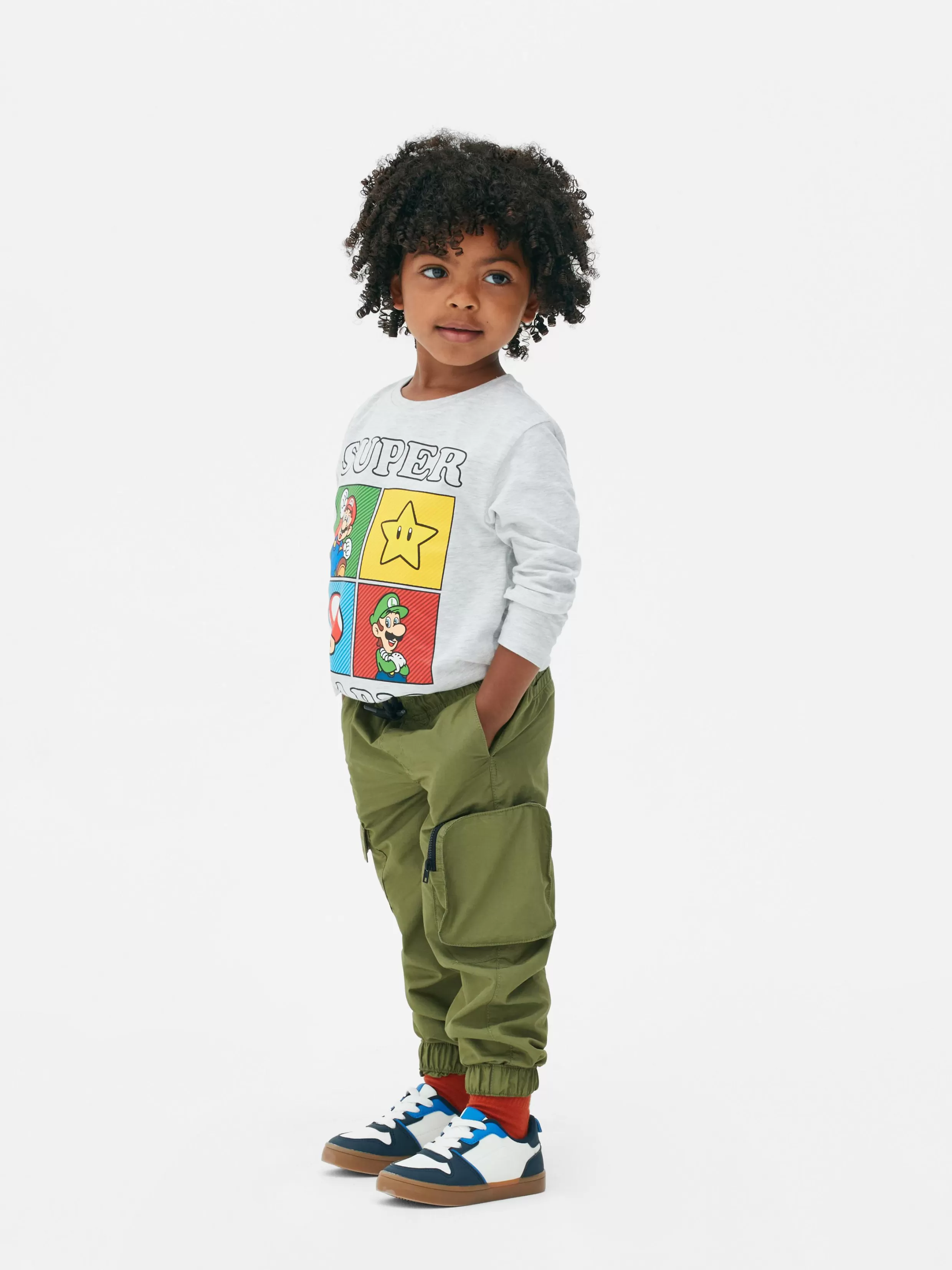 Shop Drawstring Cargo Pants Kids/BOY Pants