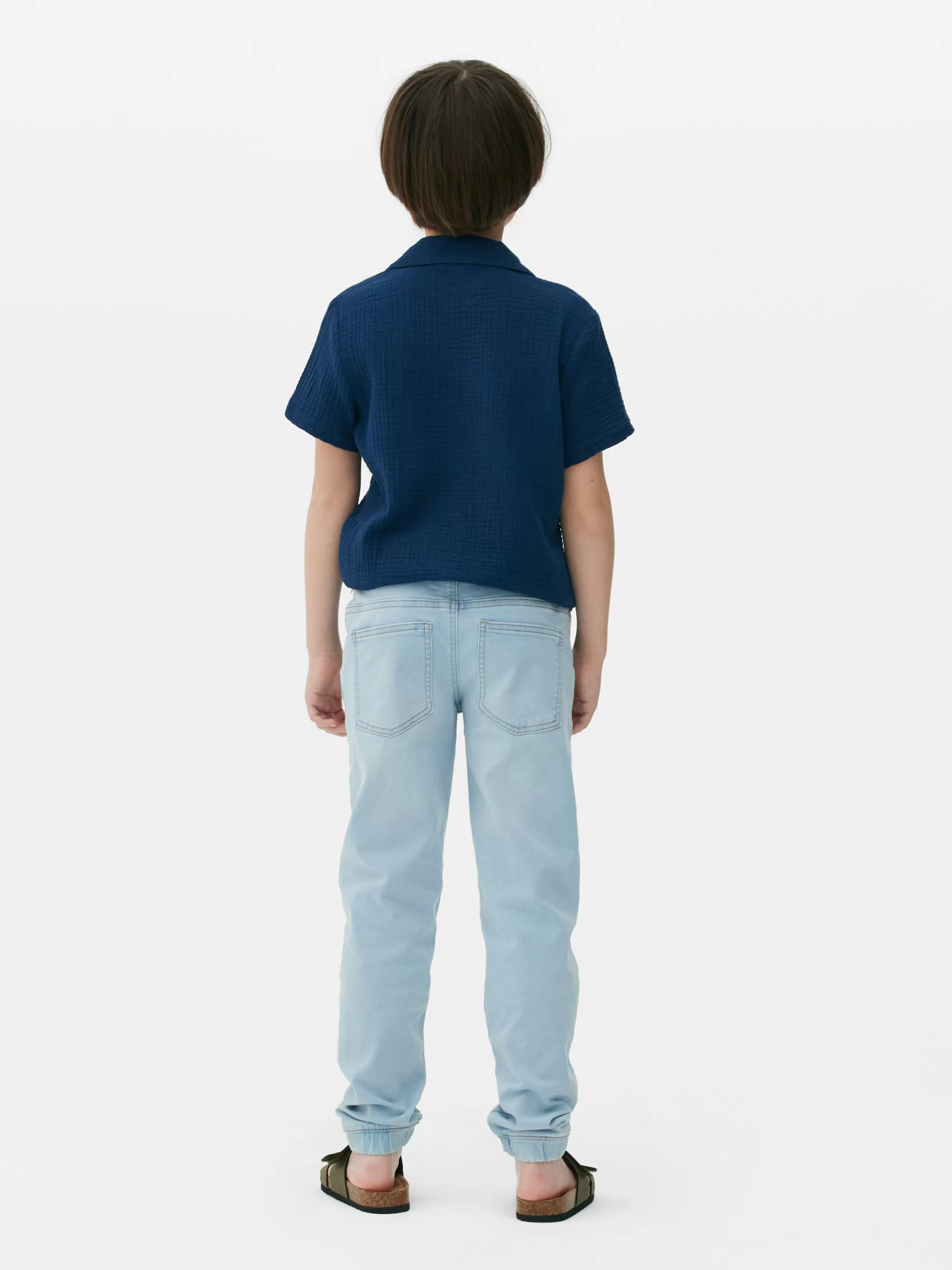 Cheap Drawstring Denim Joggers Kids/BOY Jeans