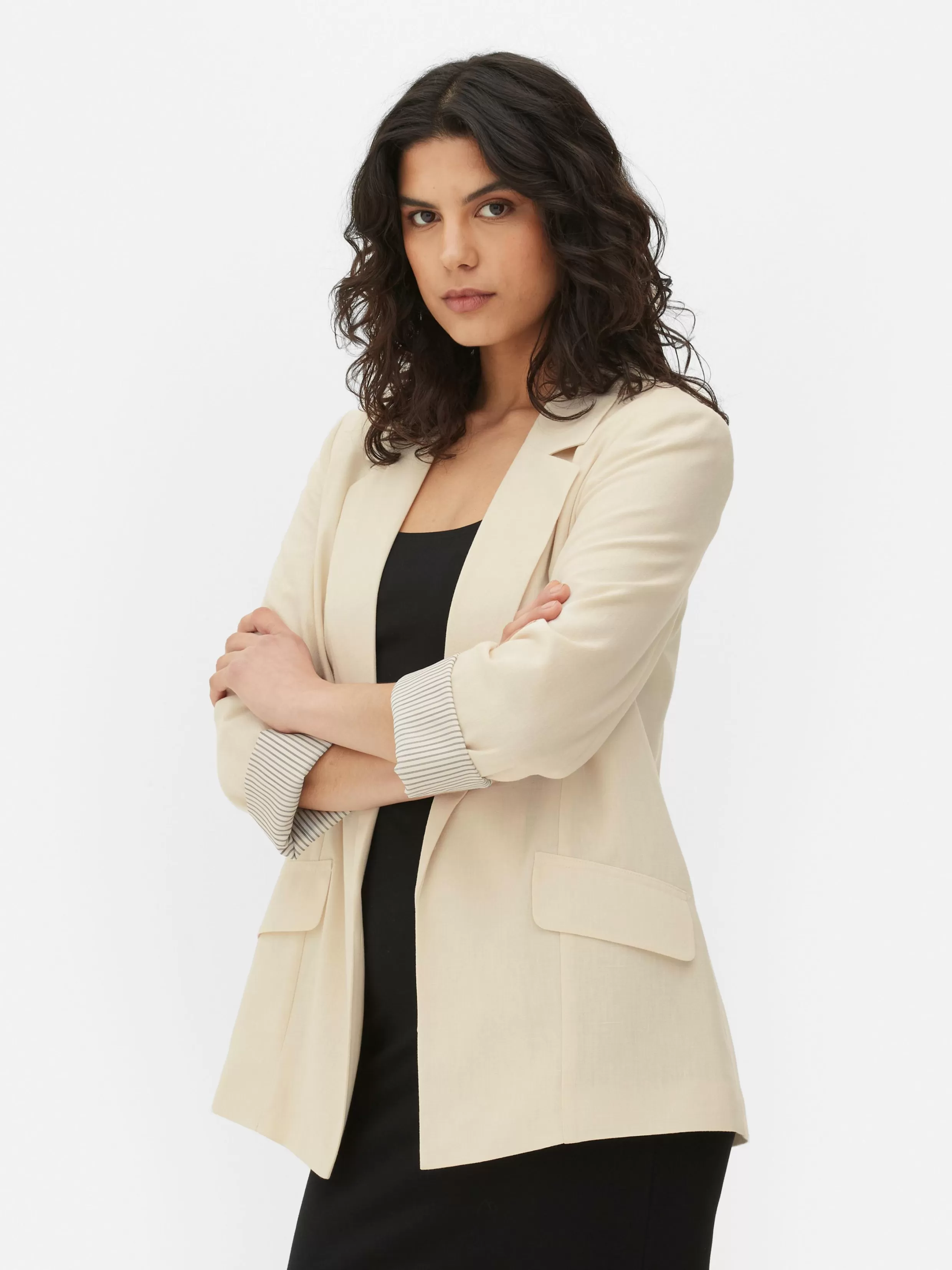 Discount Edge-to-Edge Tailored Blazer Women Blazers