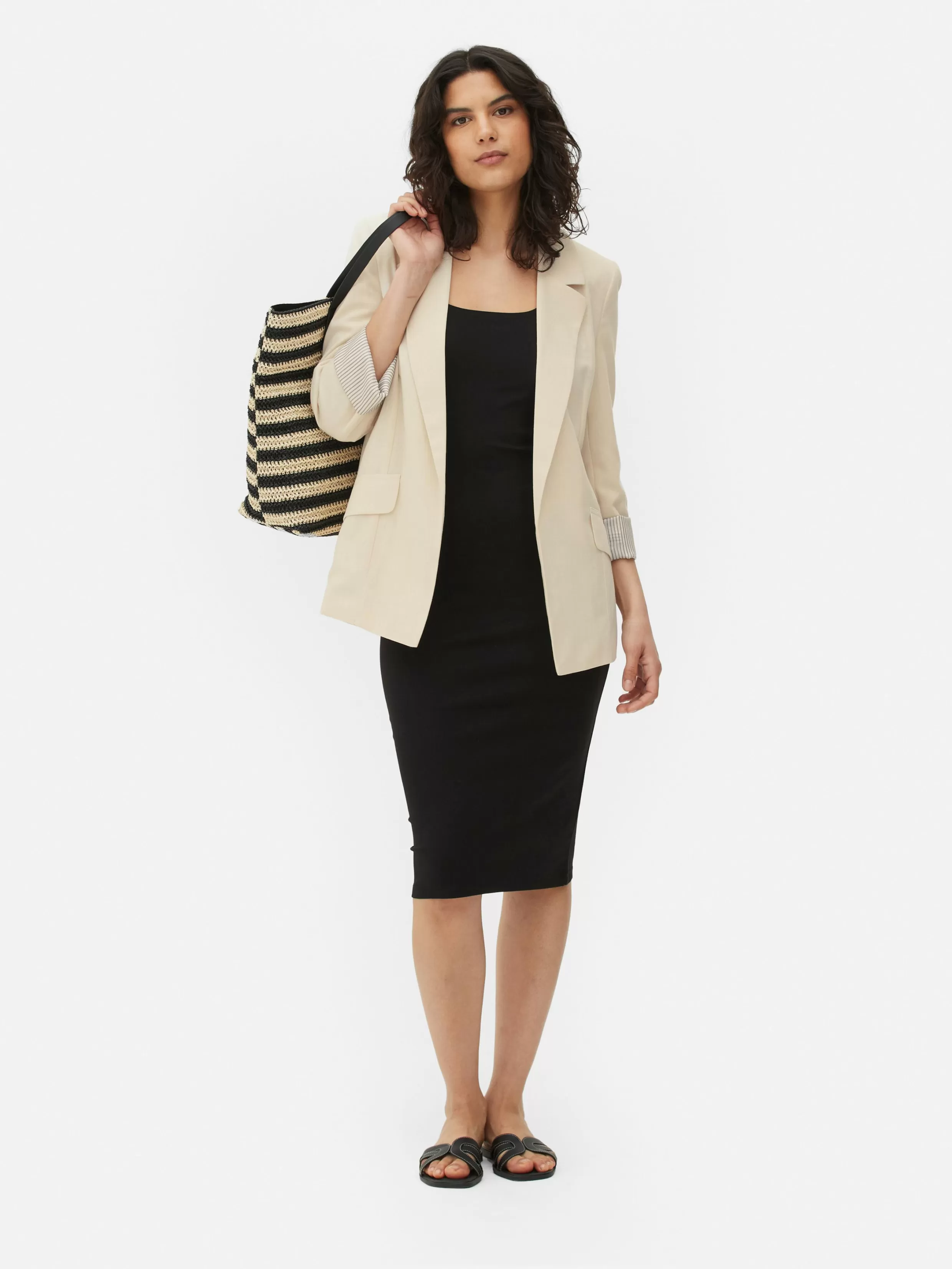 Discount Edge-to-Edge Tailored Blazer Women Blazers