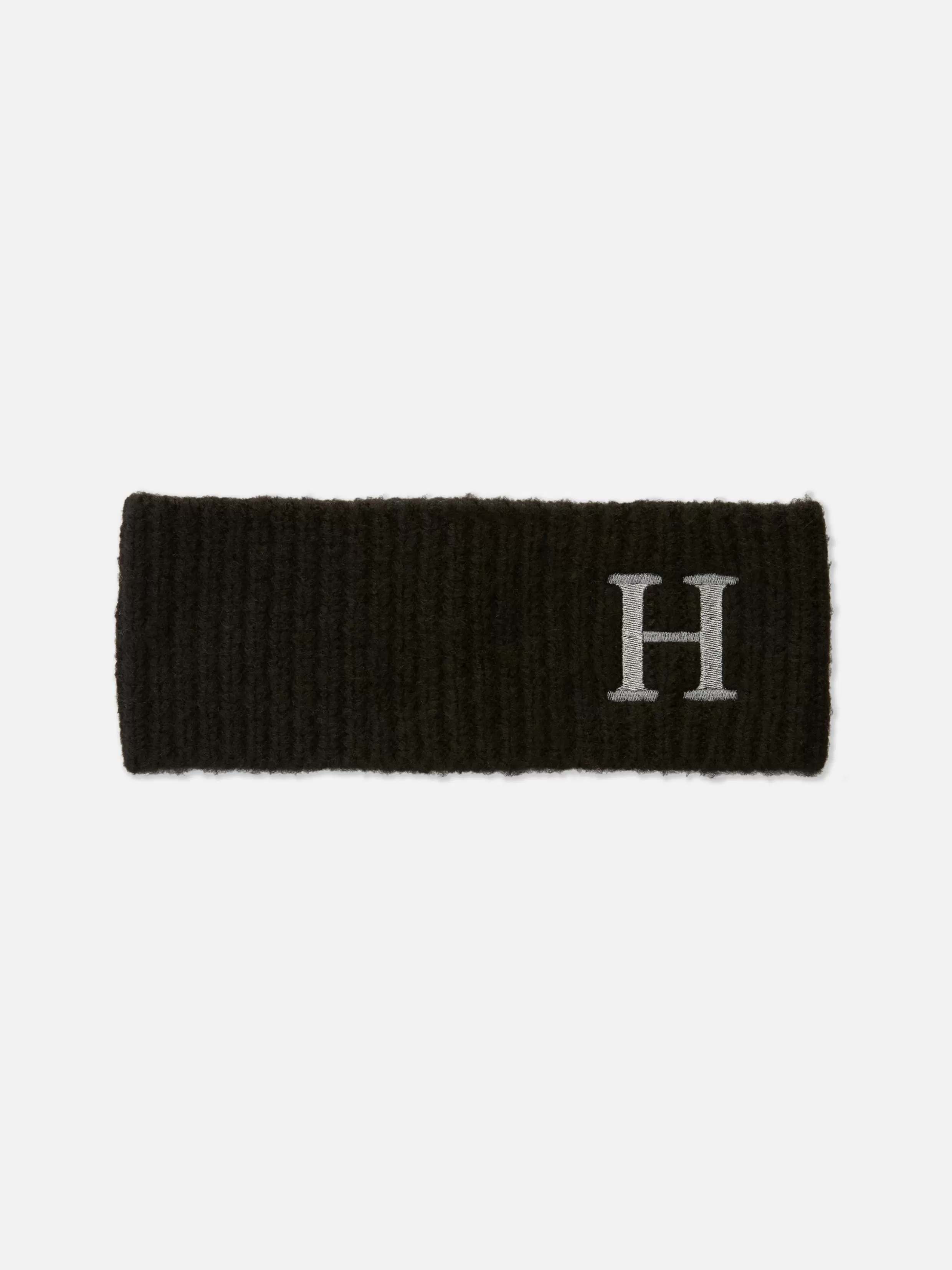 Fashion Embroidered Initial Knit Headband Women Hats, Gloves And Scarves