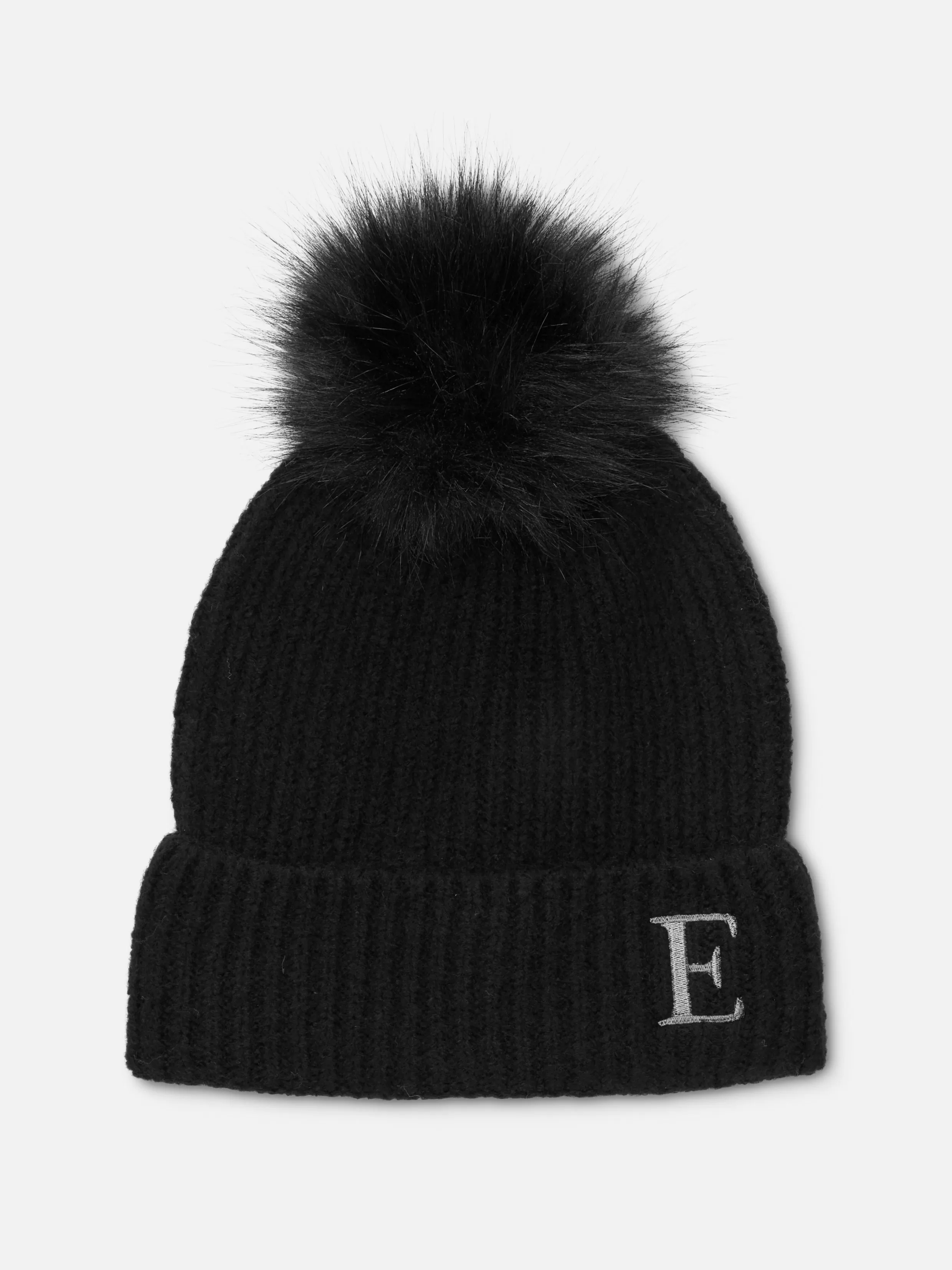 Cheap Embroidered Initial Pompom Beanie Women Hats, Gloves And Scarves