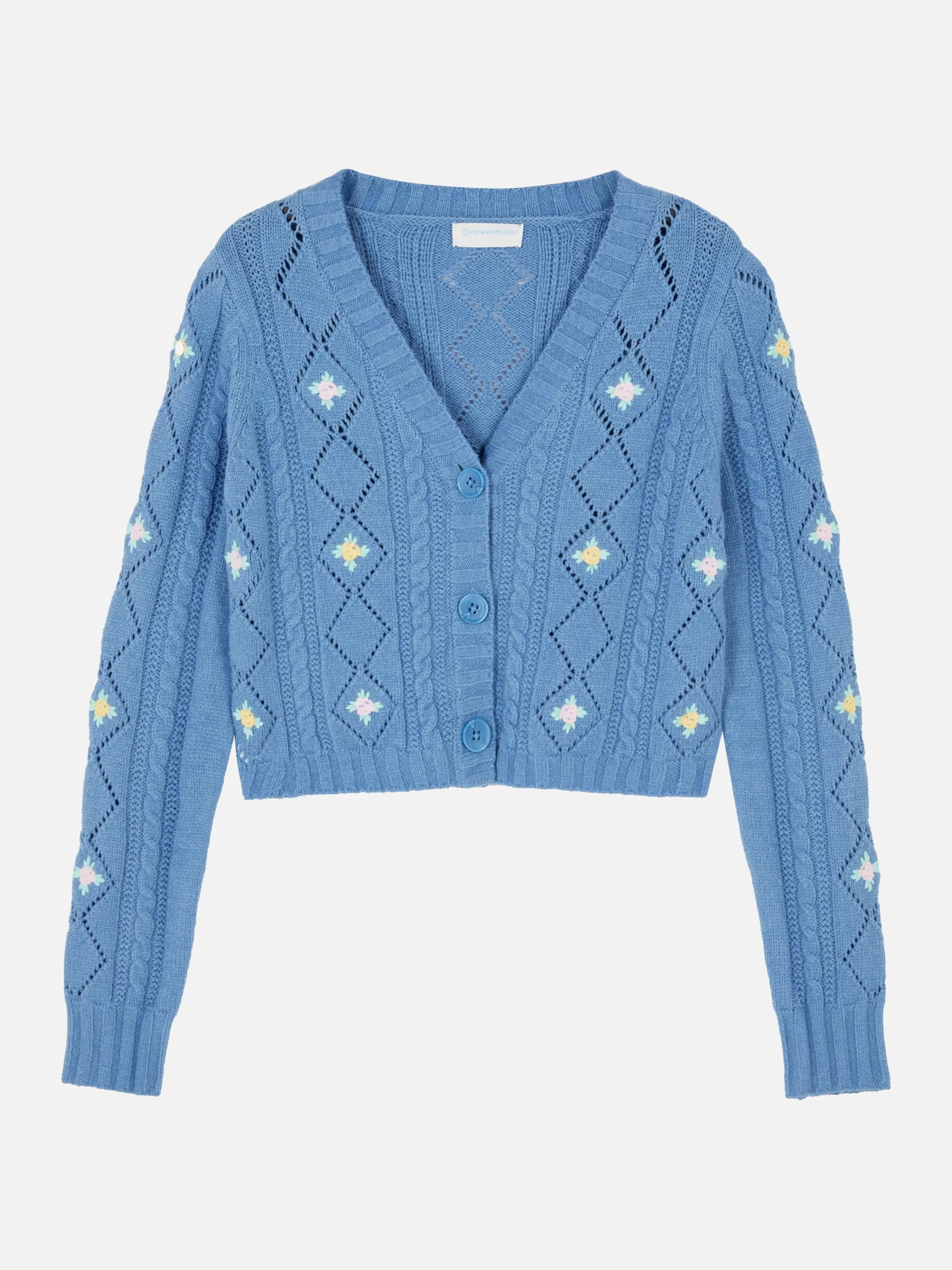 Online Embroidered V-Neck Cardigan Kids Sweaters And Cardigans