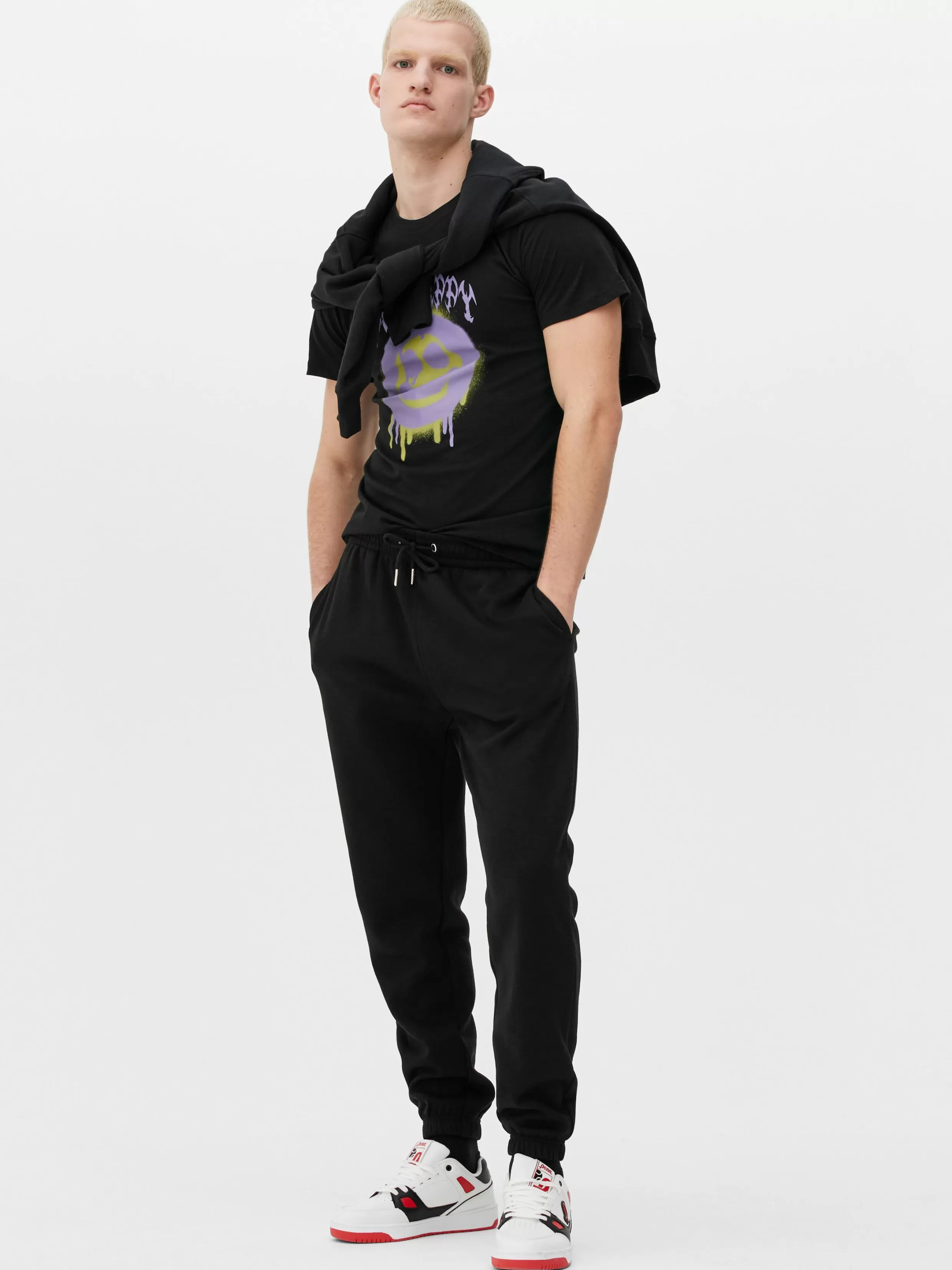 Discount Essential Drawstring Waist Joggers Joggers