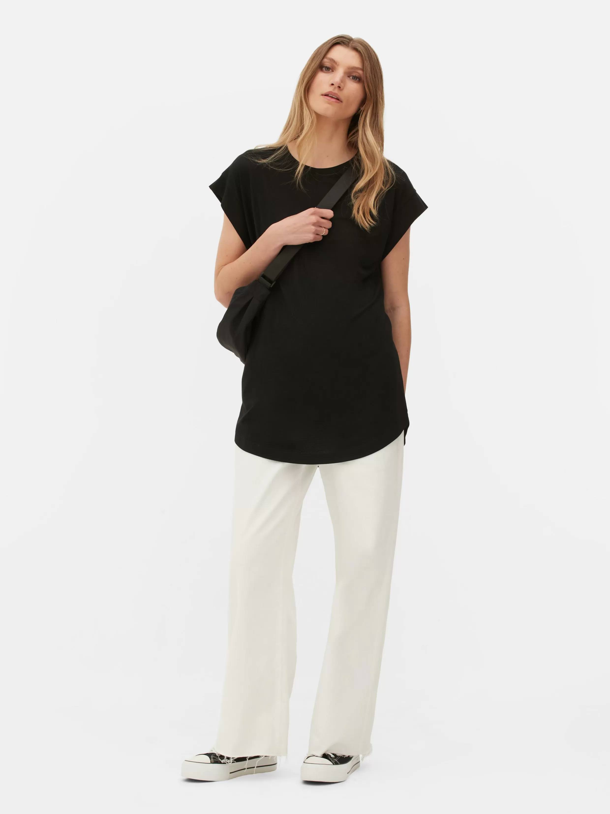 Shop Essential Longline T-Shirt Women Tops And T-Shirts