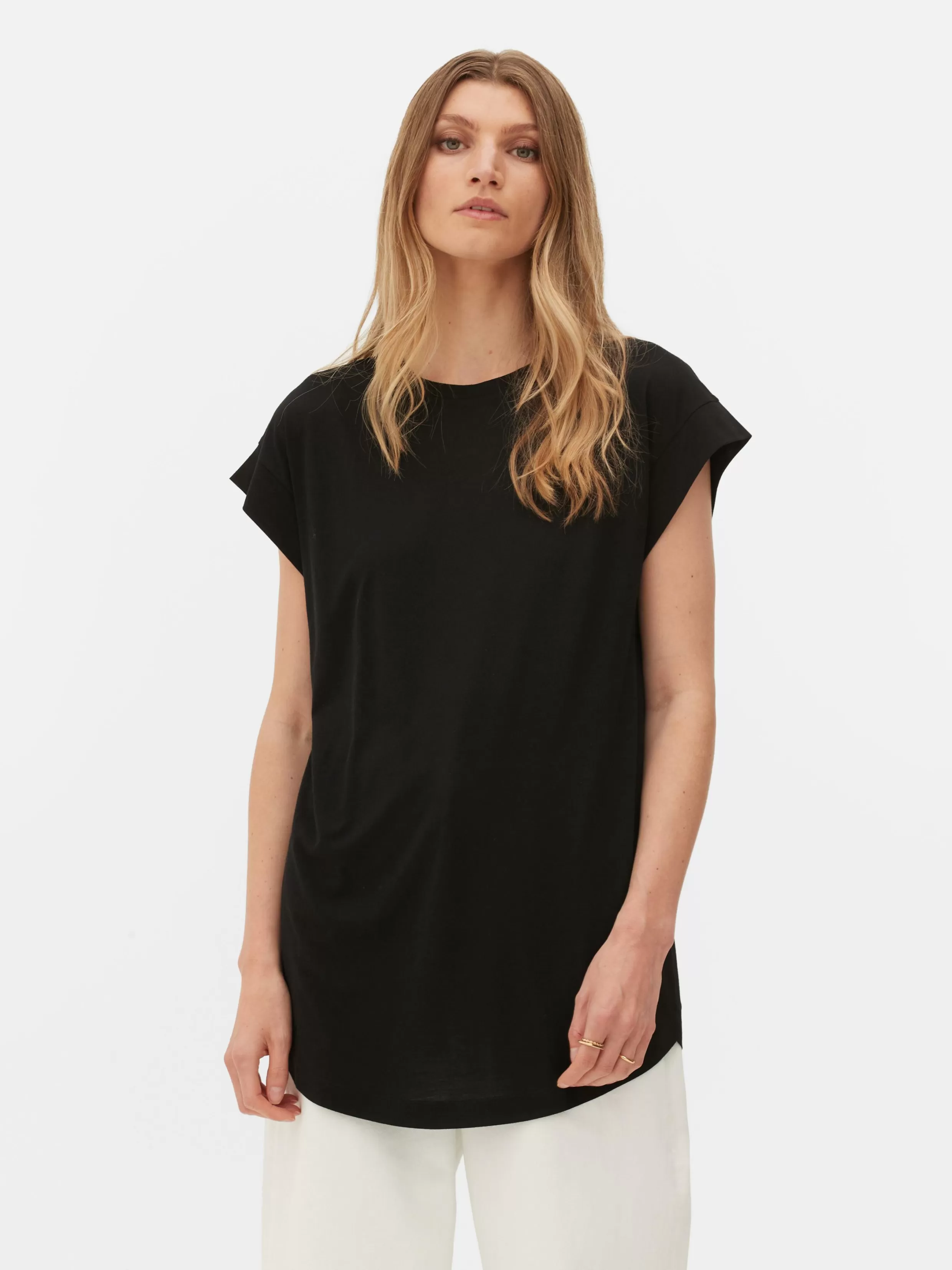 Shop Essential Longline T-Shirt Women Tops And T-Shirts