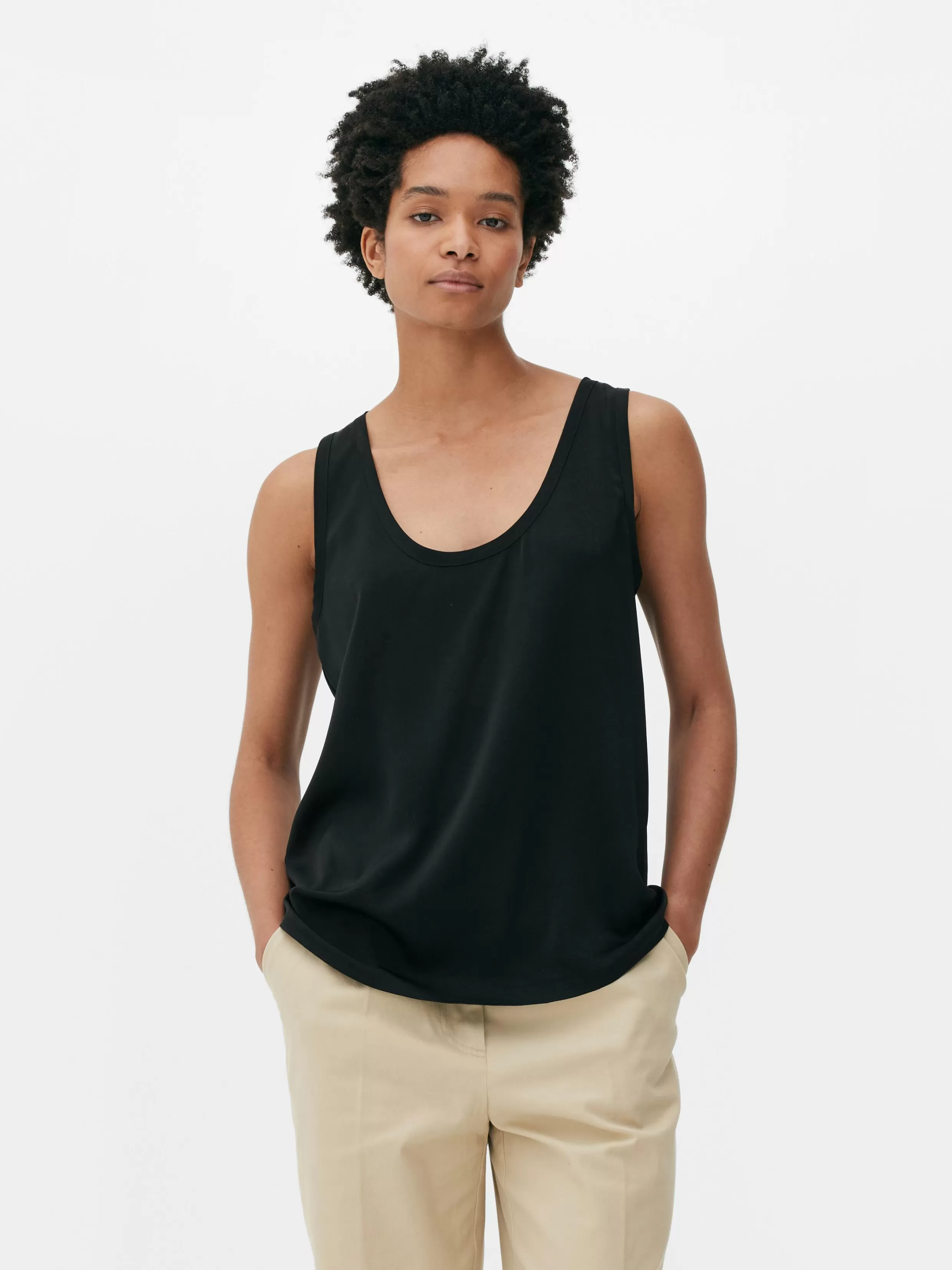 Clearance Essential Relaxed Fit Tank Women Tops And T-Shirts