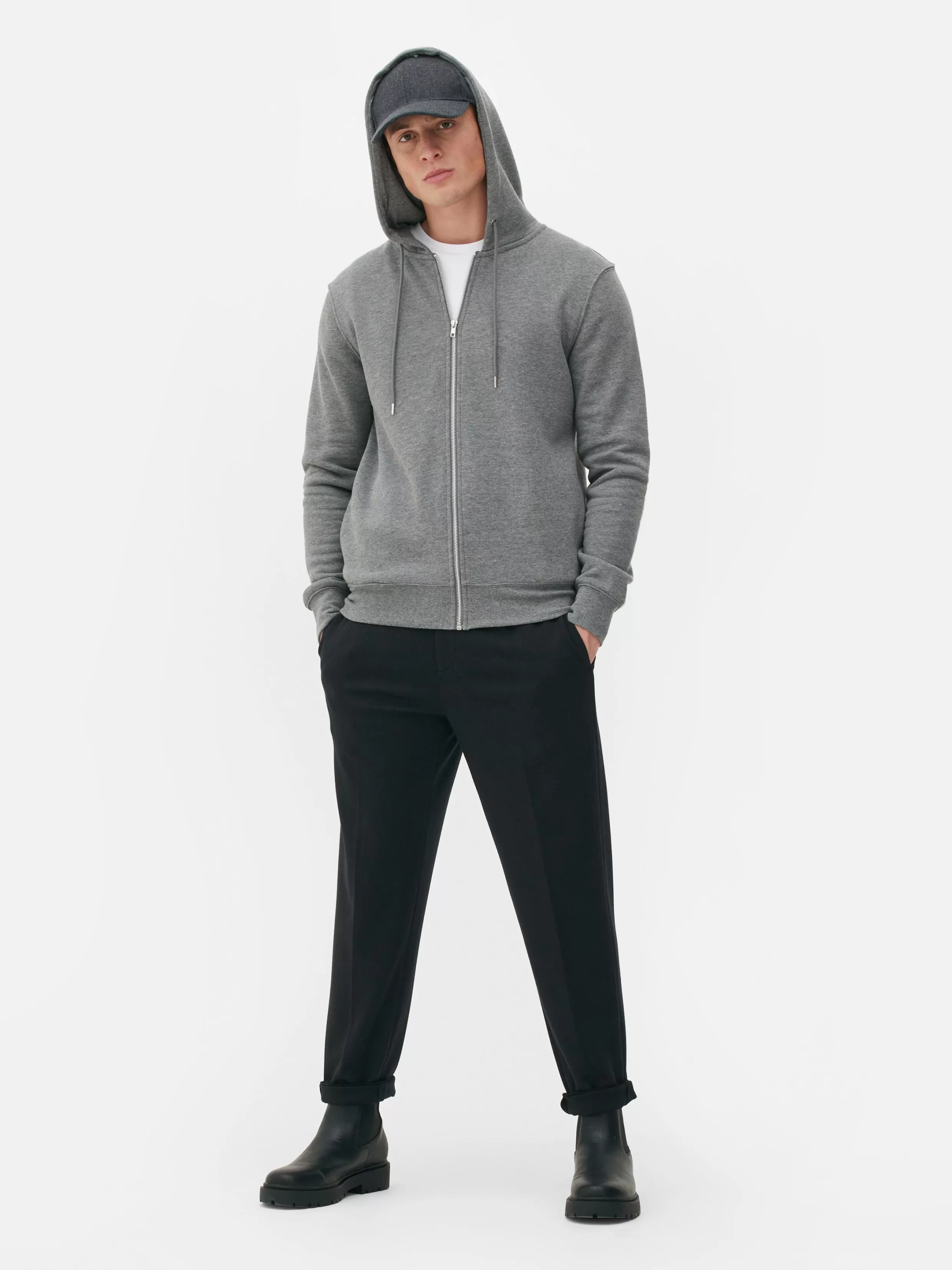 Outlet Essential Zip-Through Hoodie Hoodies And Sweatshirts