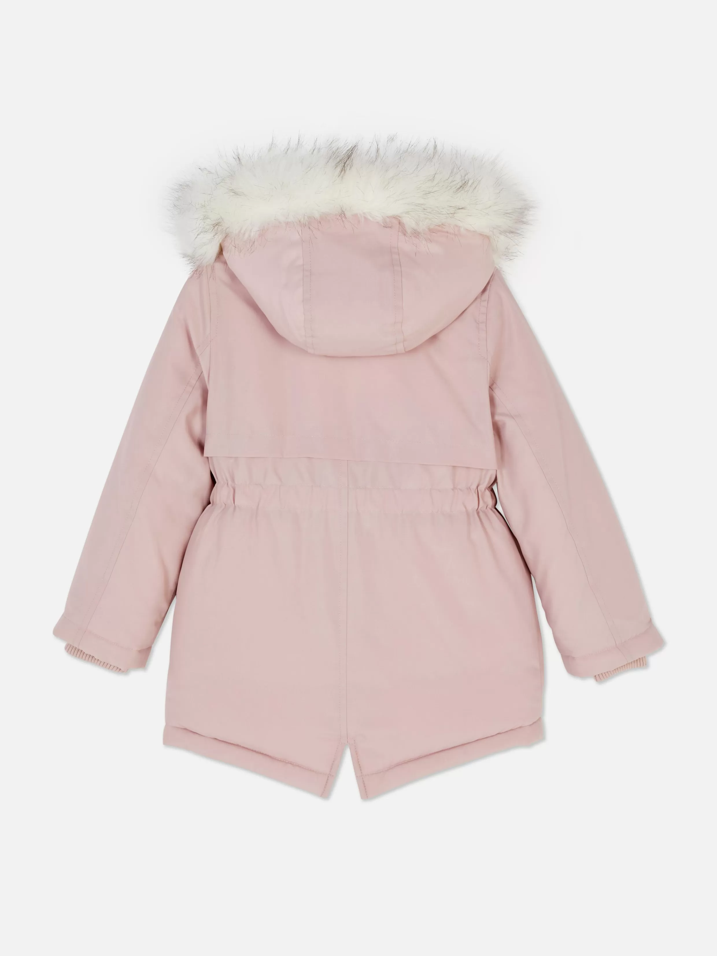 Outlet Faux Fur Hood Parka Kids Coats And Jackets