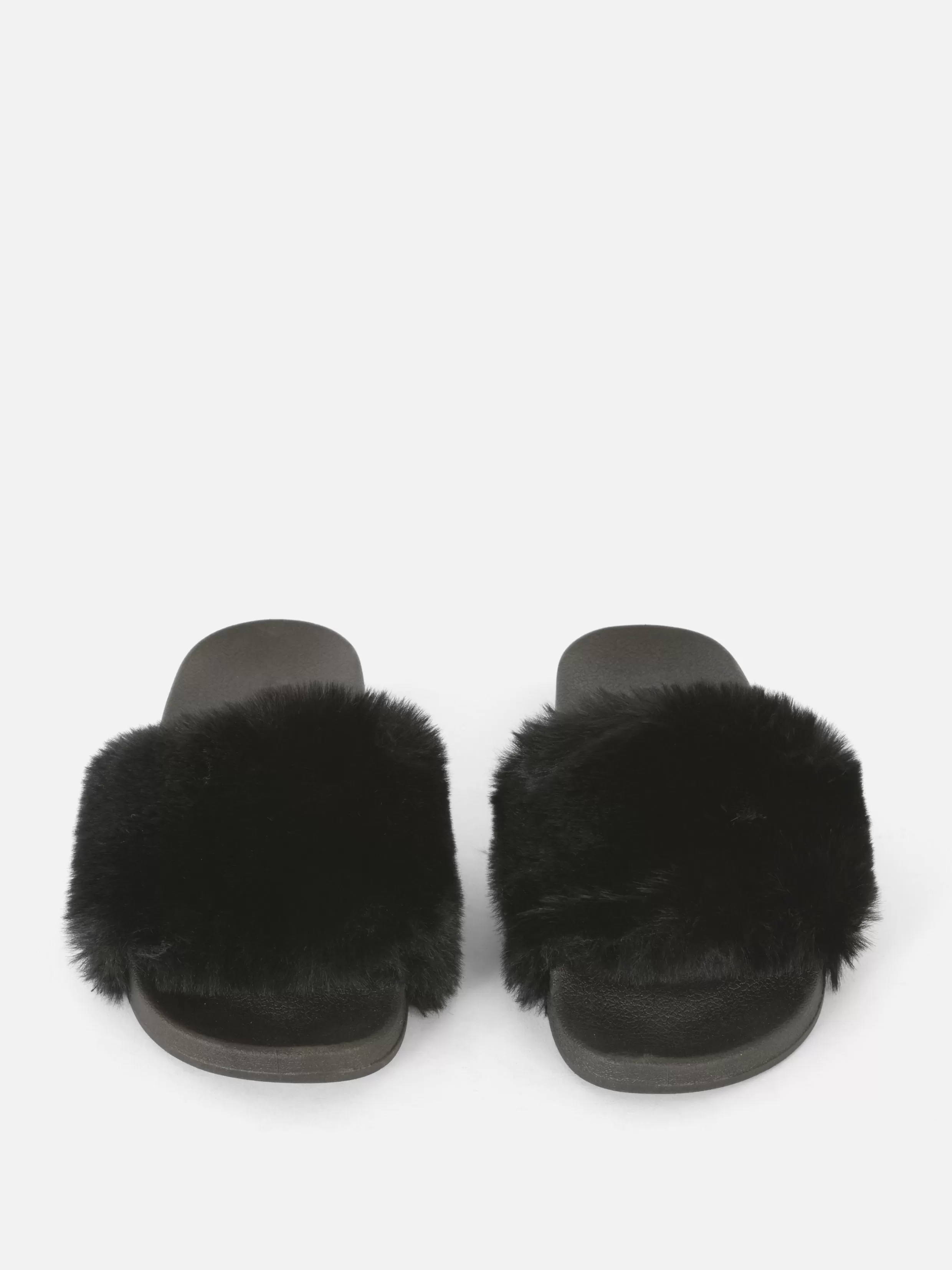 Sale Faux Fur Slides Women Flip Flops And Slides