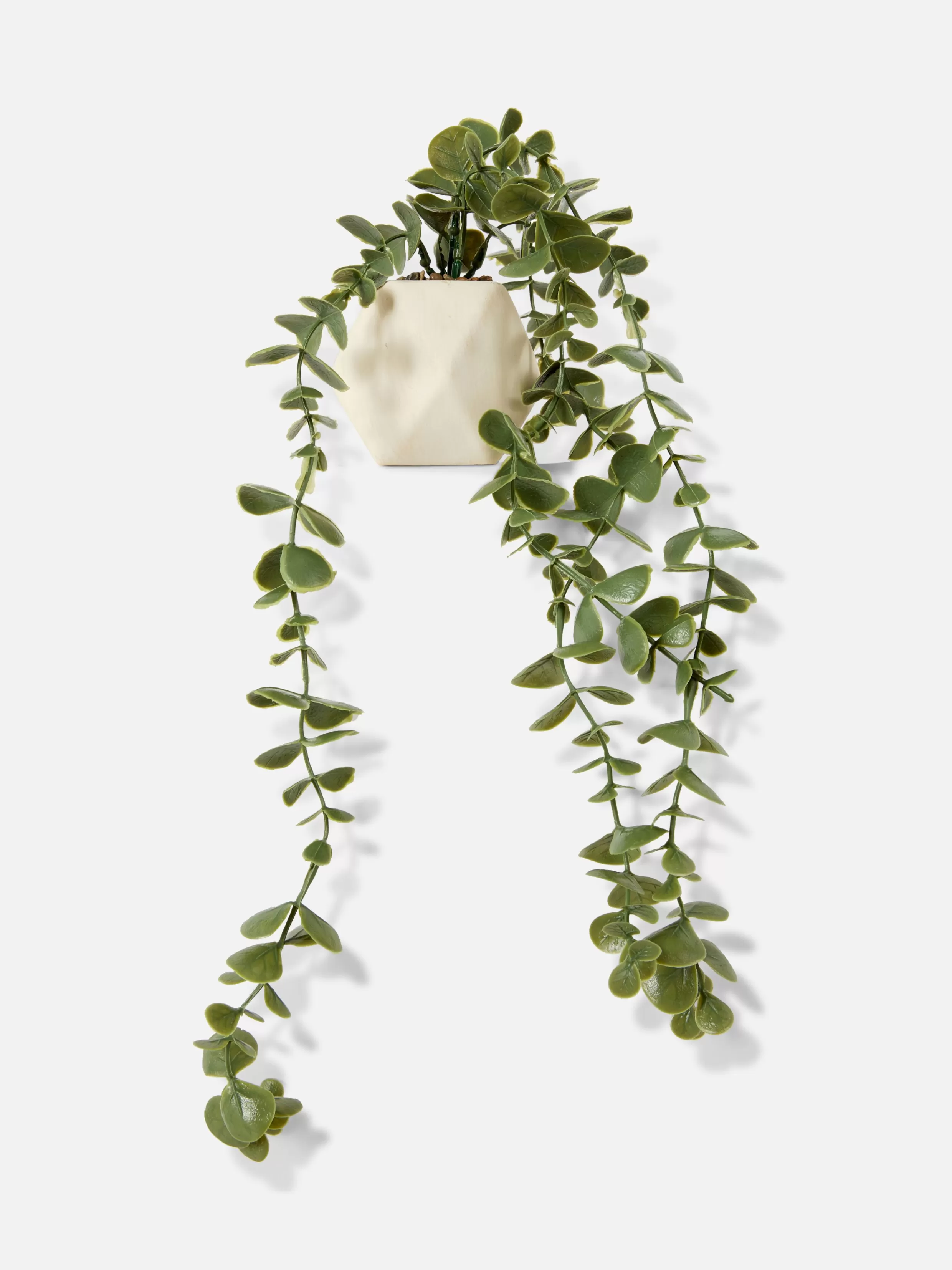 Store Faux Hanging Succulent In Geometric Pot Faux Plants And Flowers