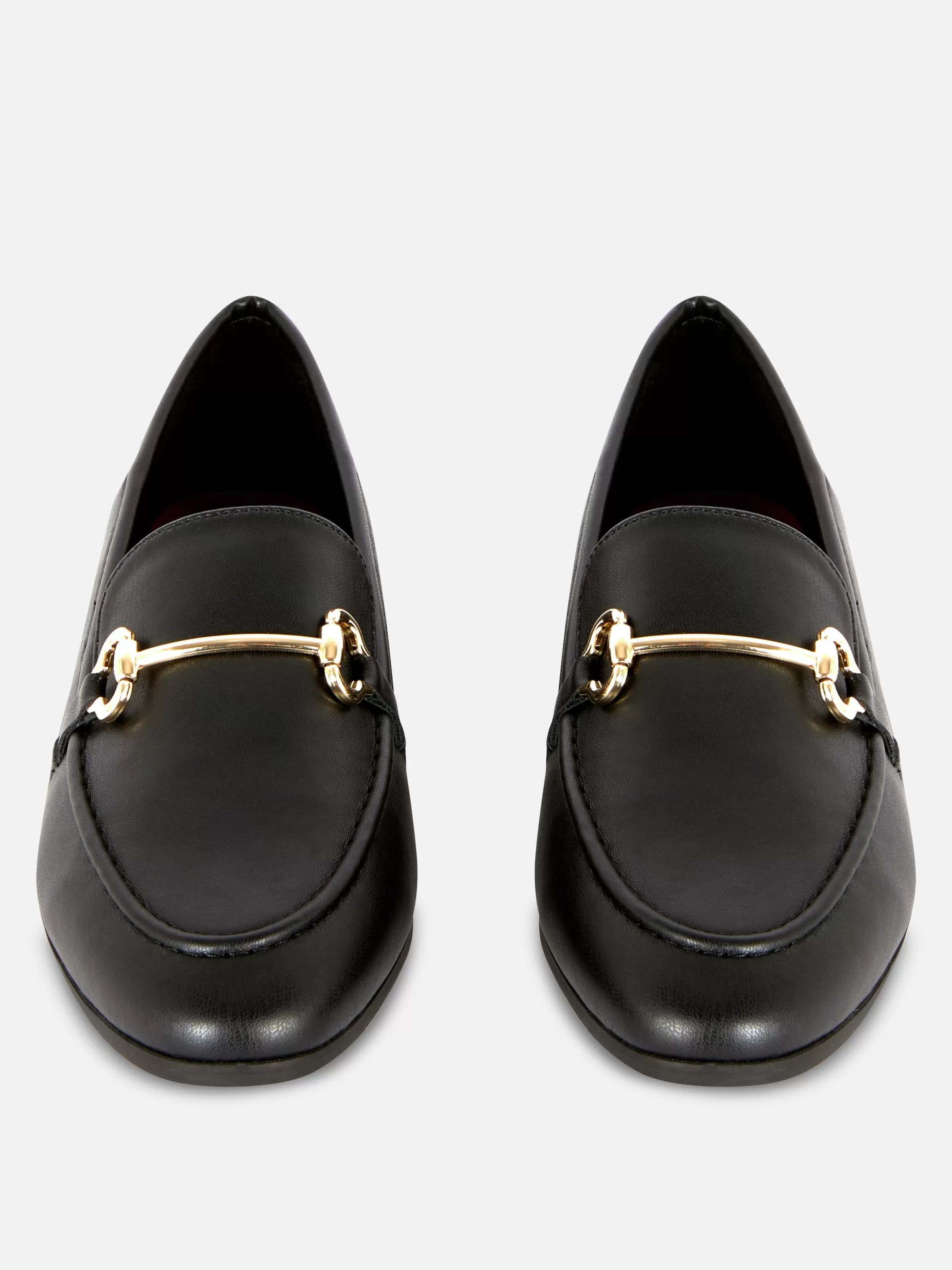 Outlet Faux Leather Buckle Loafers Women Flats