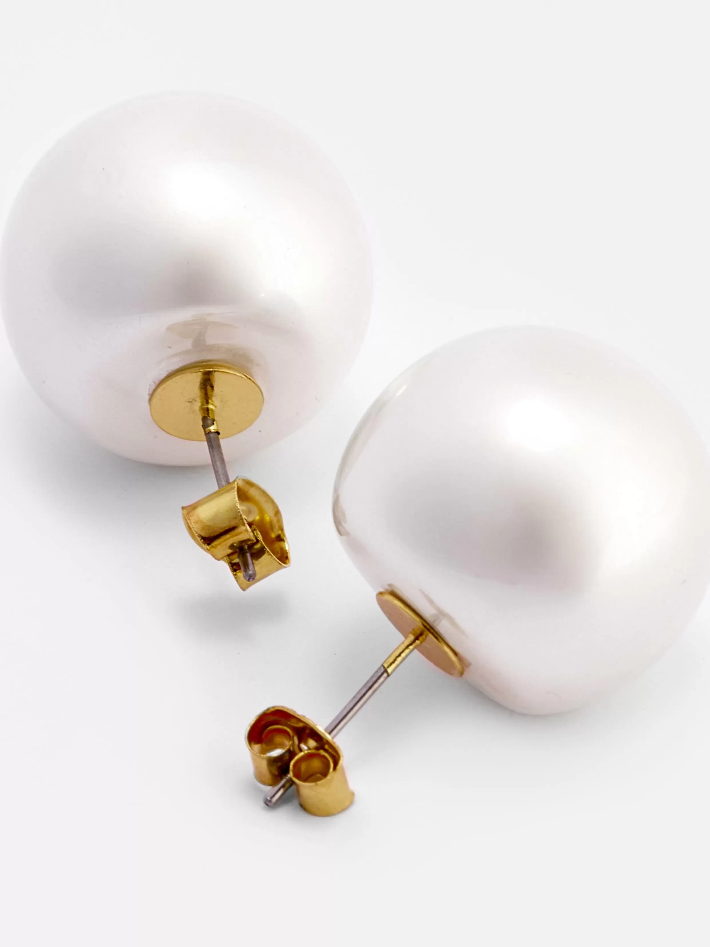 Shop Faux Pearl Stud Earrings Women Jewelry