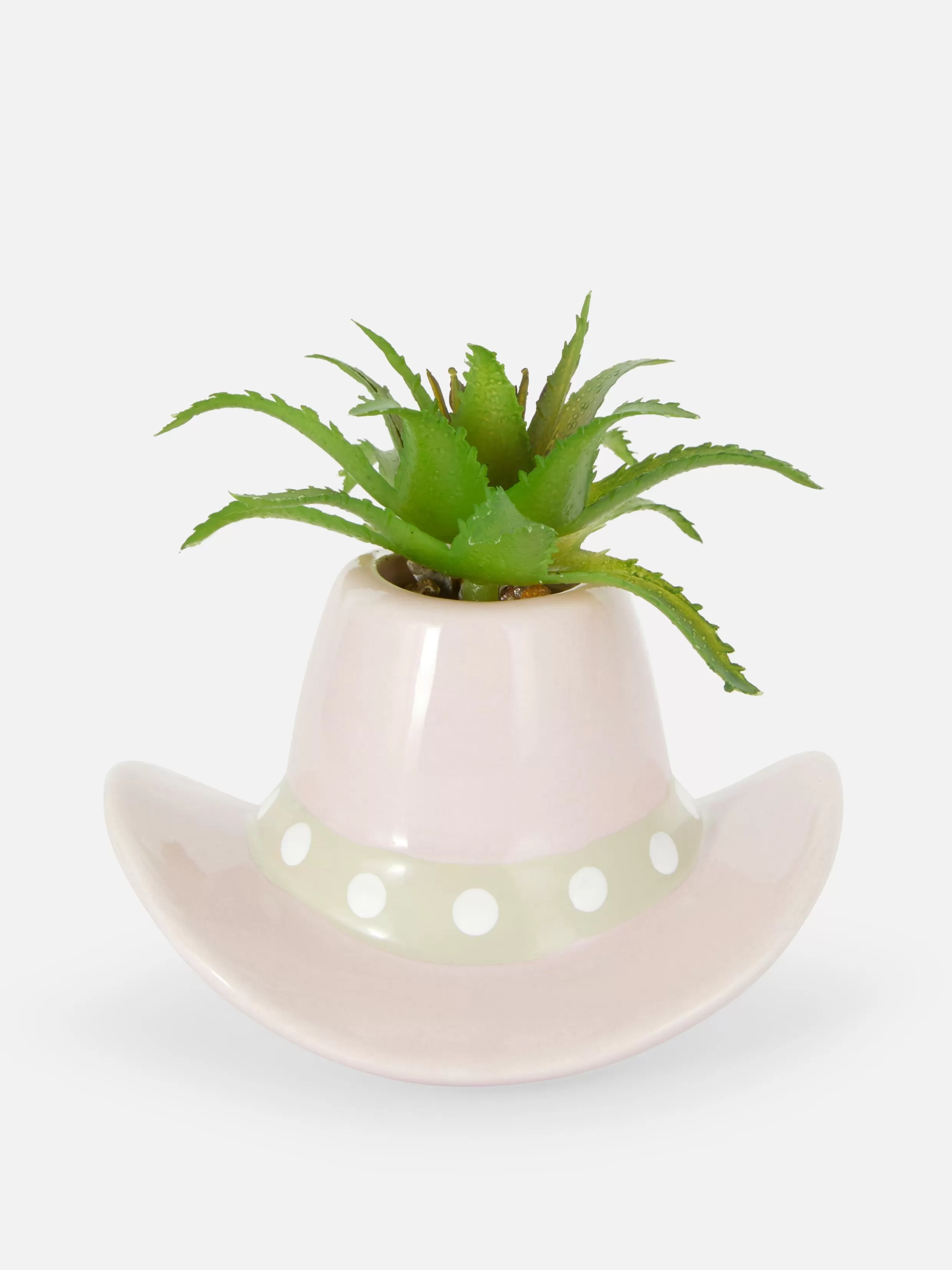 Store Faux Plant In Cowboy Hat Pot Faux Plants And Flowers