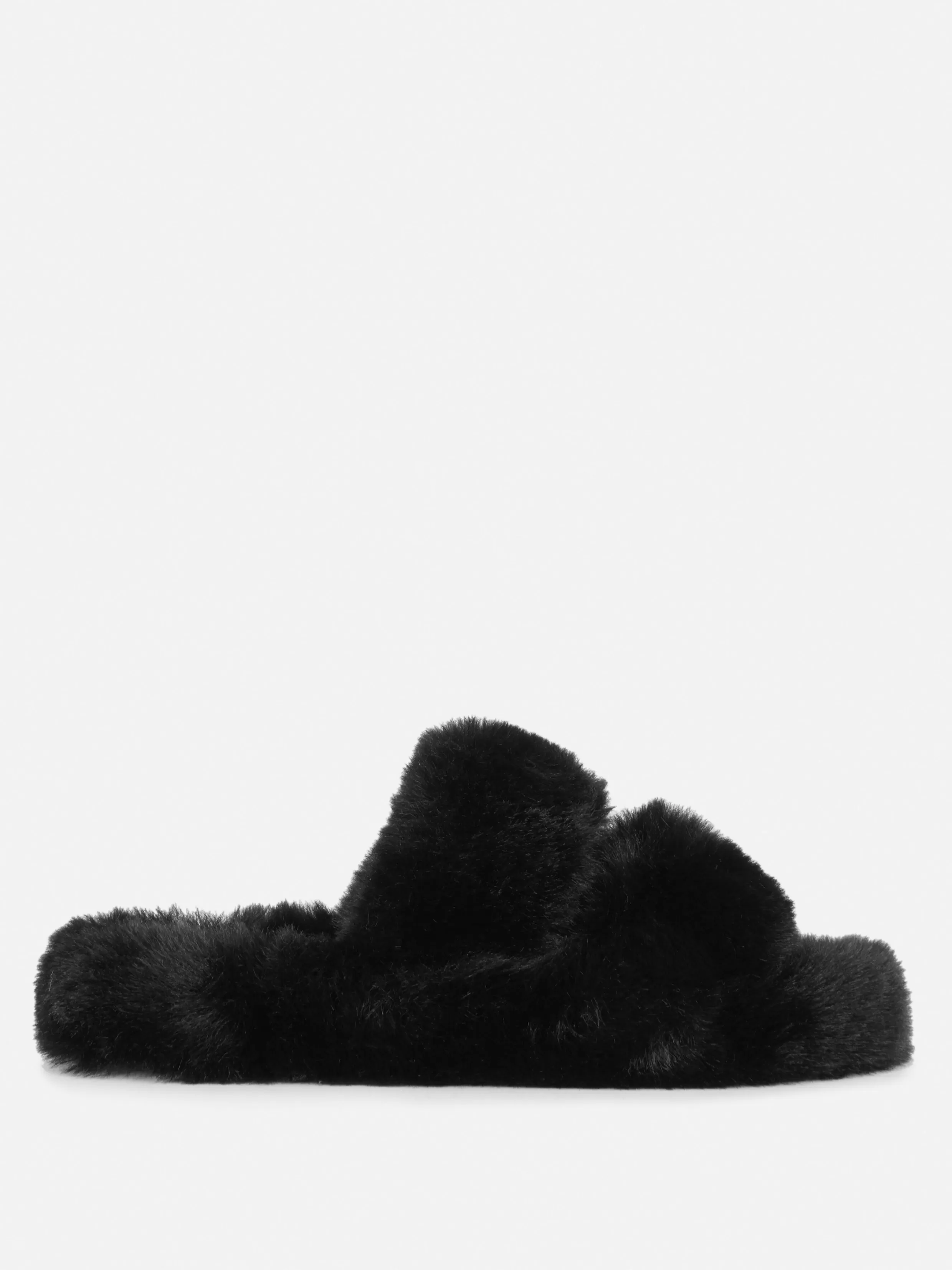 Sale Fluffy Double Strap Slippers Women Slippers | Slippers