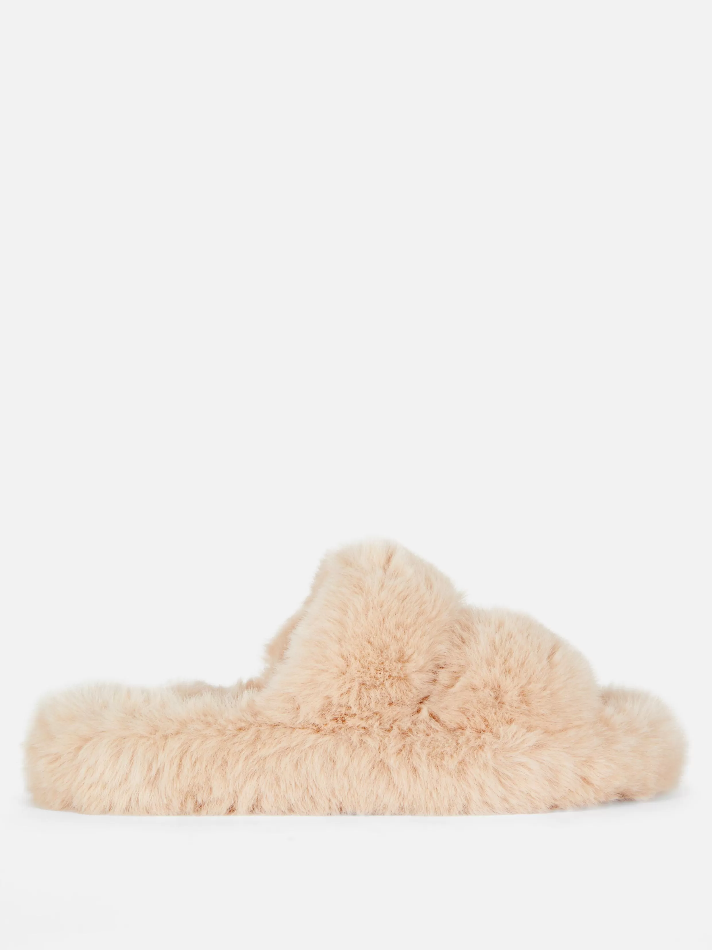 Shop Fluffy Double Strap Slippers Women Slippers | Slippers