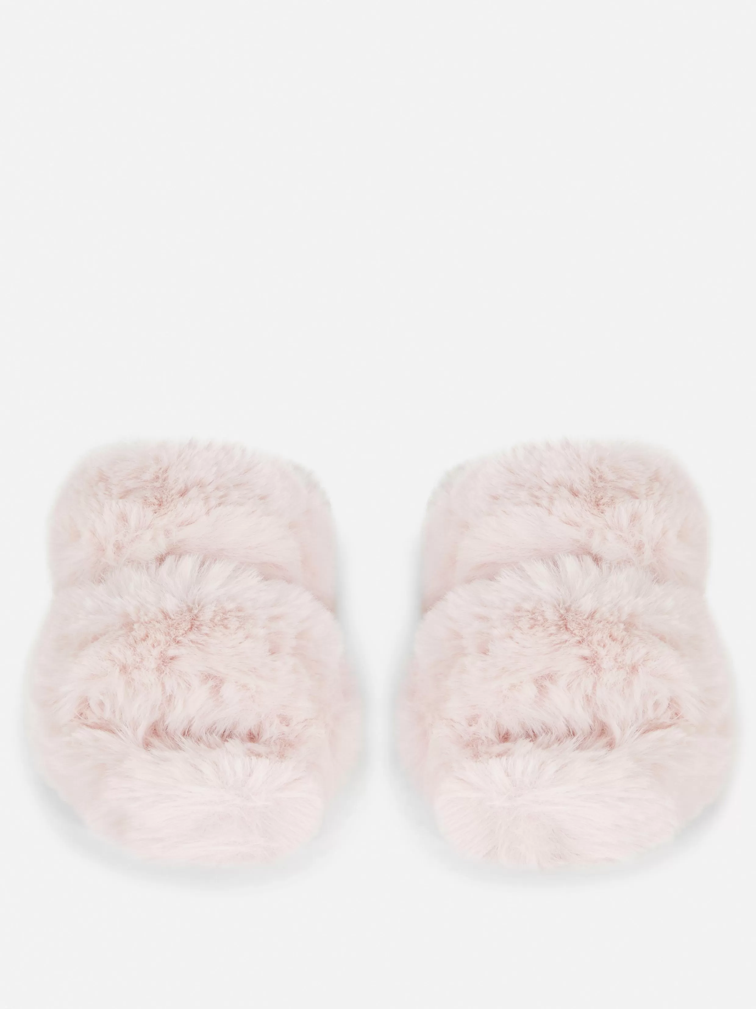 Shop Fluffy Double Strap Slippers Women Slippers | Slippers