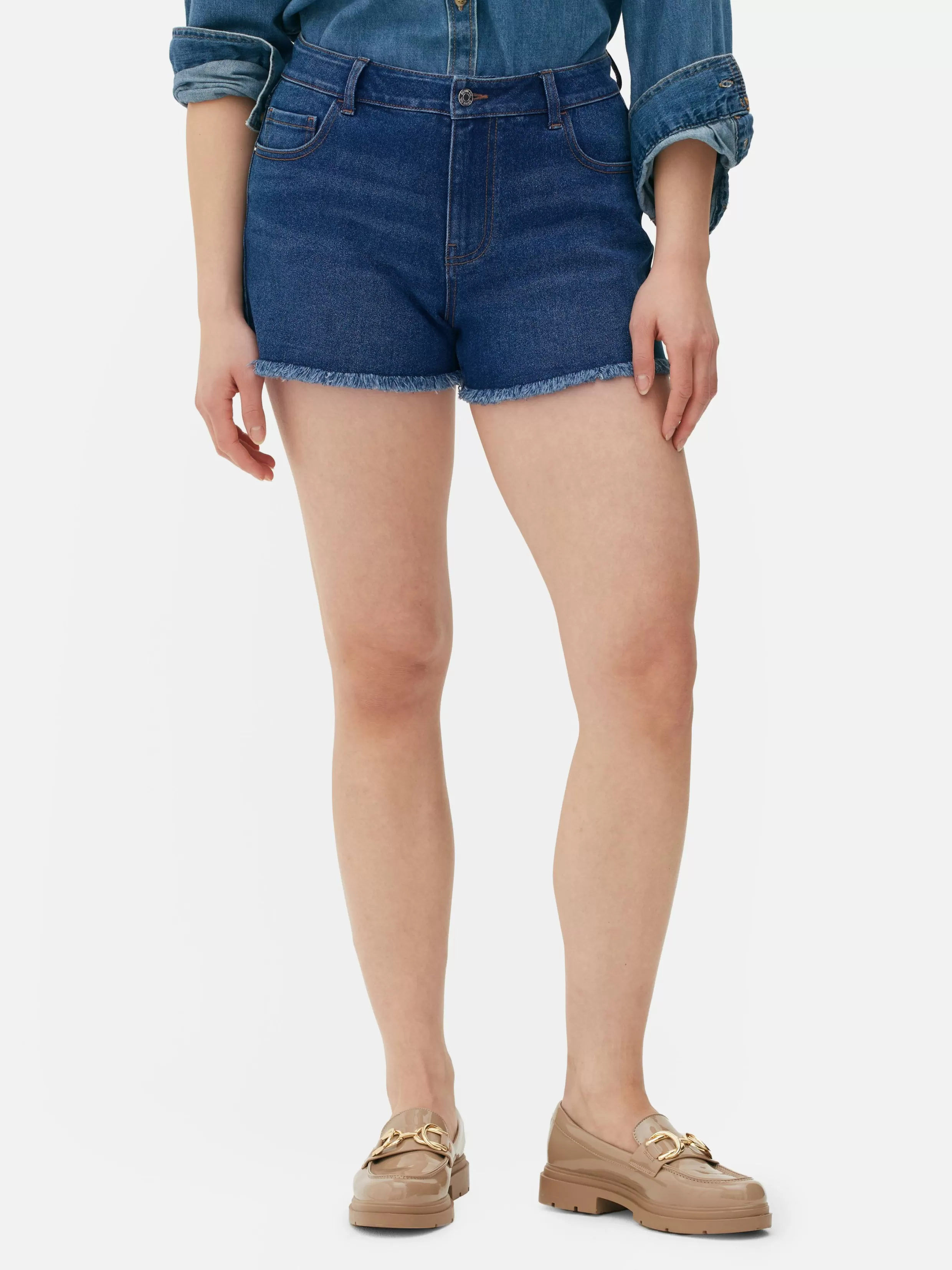 Cheap Frayed Denim Shorts Women Shorts | Denim