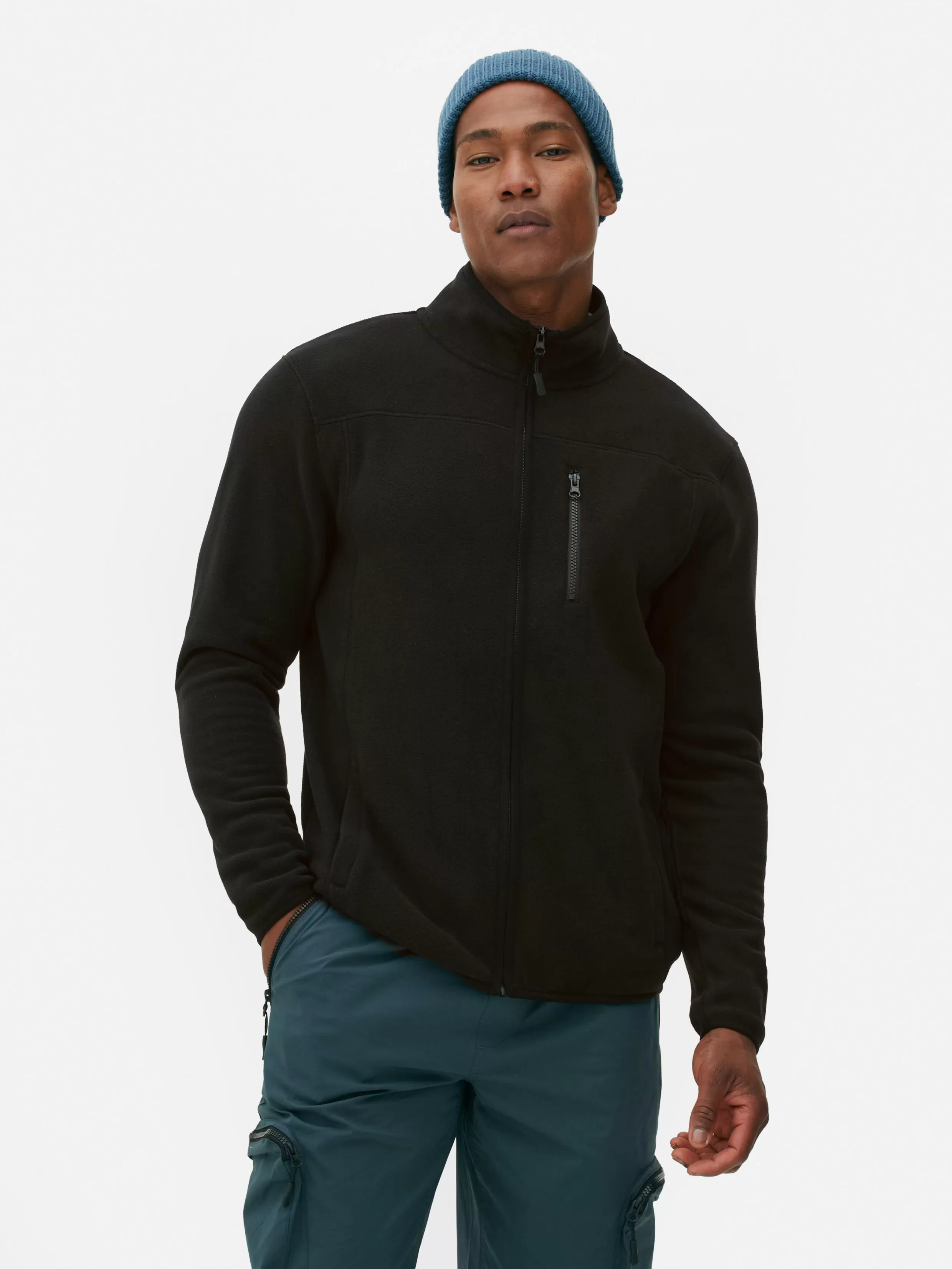 Store Funnel Neck Zip Fleece Coats And Jackets