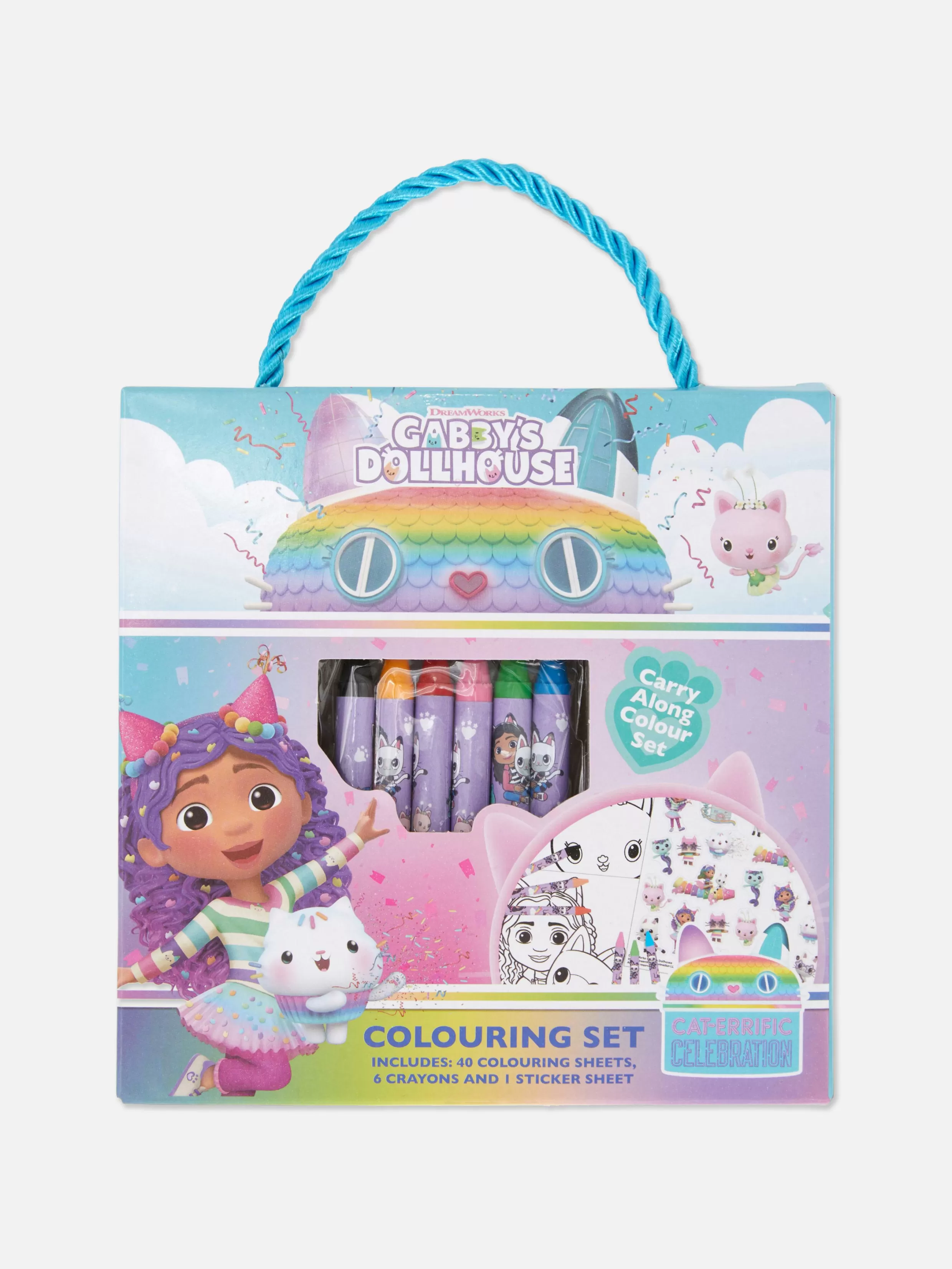 Clearance Gabby’s Dollhouse Carry Along Coloring Set Kids Arts And Crafts