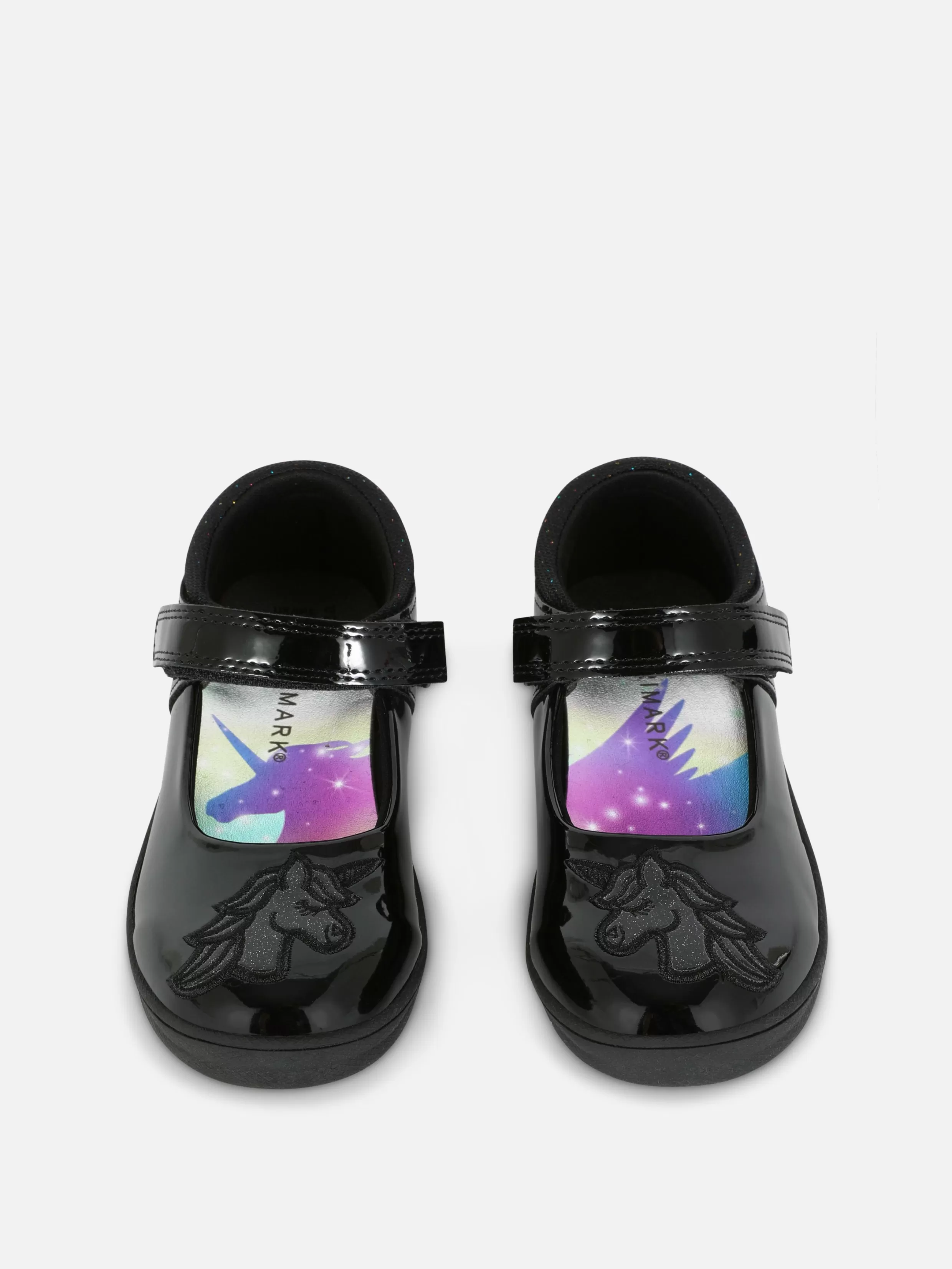 Hot Glitter Unicorn Patent Mary Janes Kids Flats