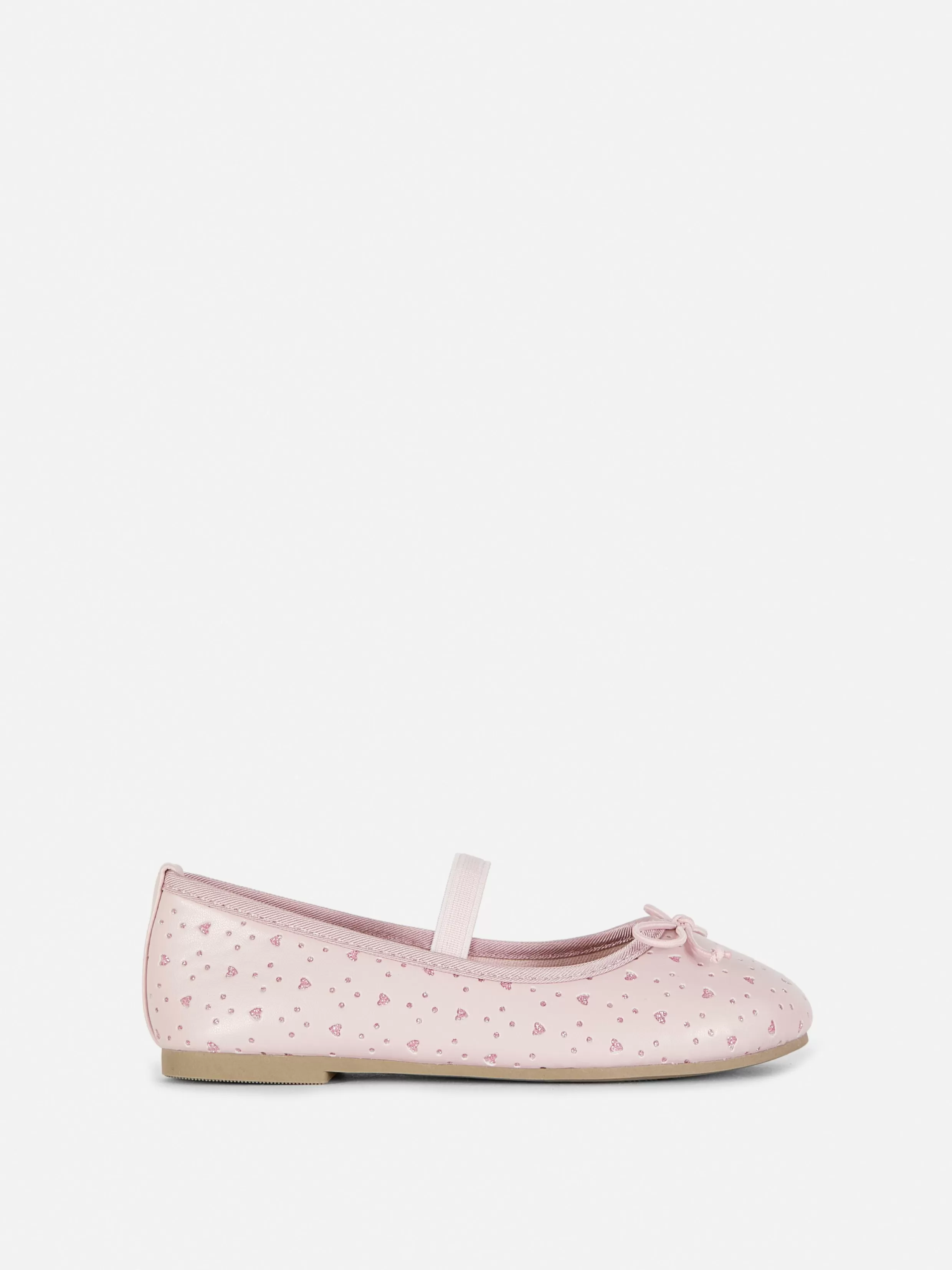 Fashion Glittery Laser Cut Ballerinas Kids Flats