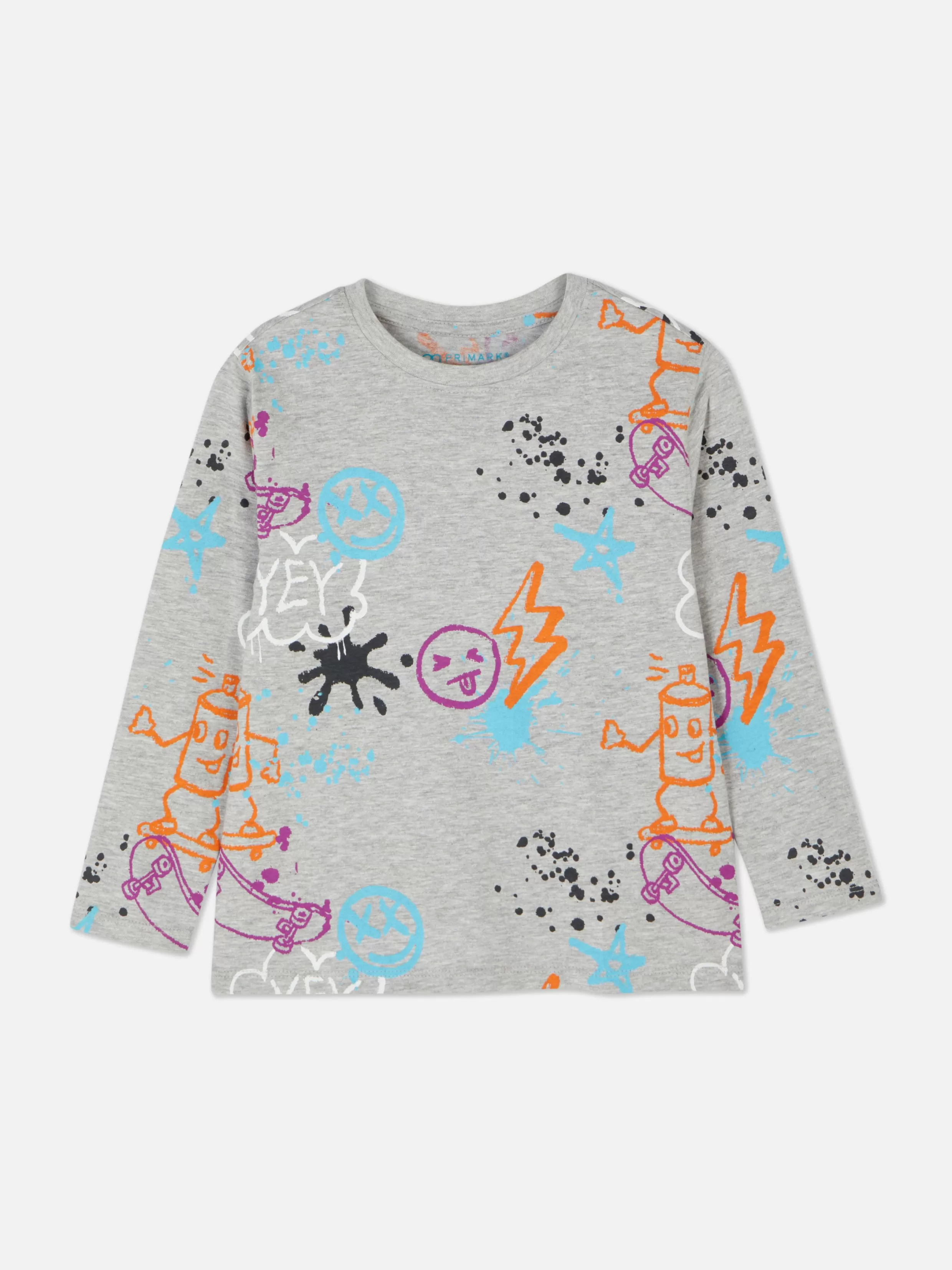 Cheap Graphic Long Sleeve T-Shirt Kids/BOY Tops And T-Shirts