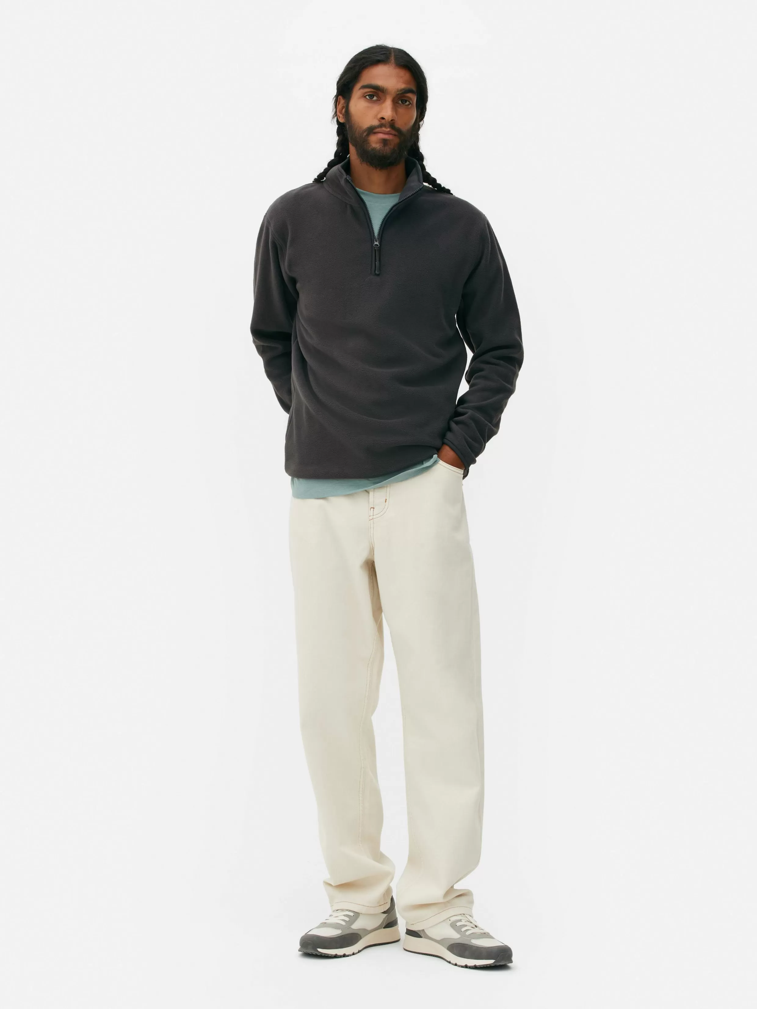 Store Half Zip Fleece Pullover Sweaters And Cardigans | Hoodies And Sweatshirts