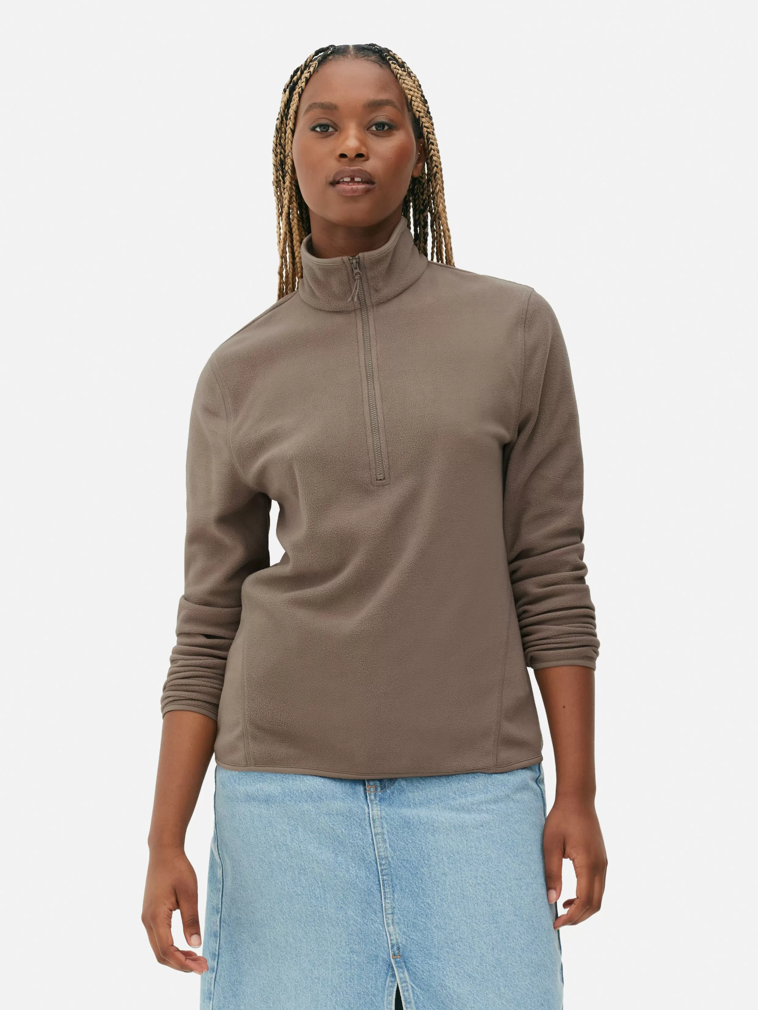 Hot Half-Zip Fleece Women Sweaters And Cardigans