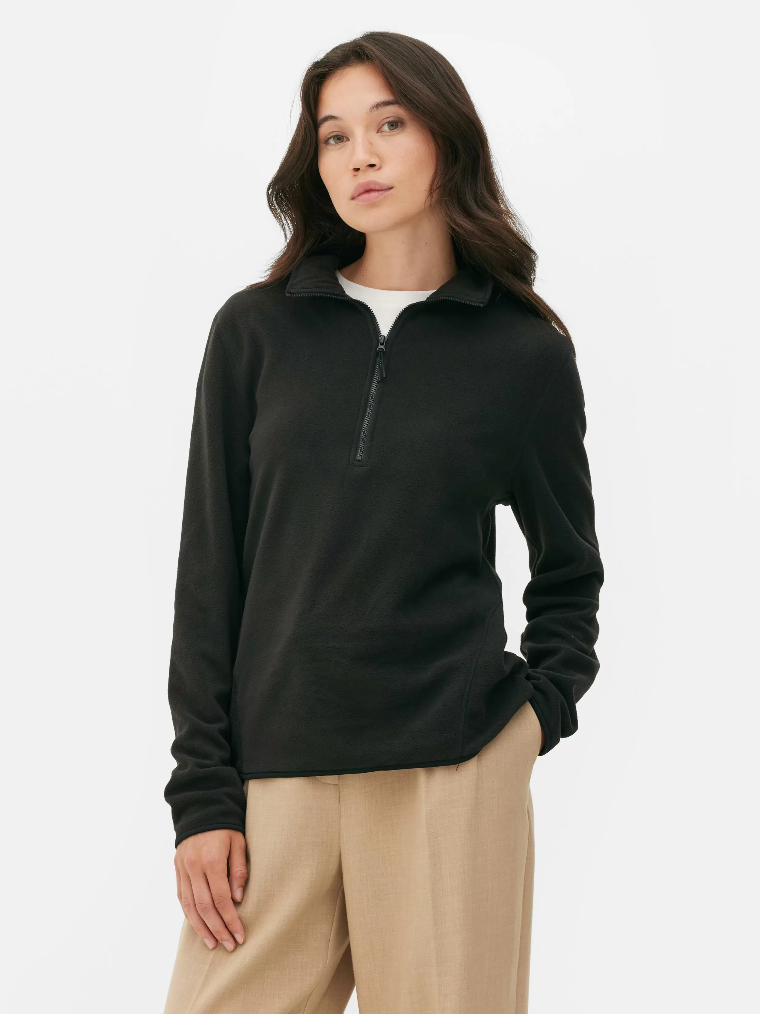 New Half-Zip Fleece Women Sweaters And Cardigans