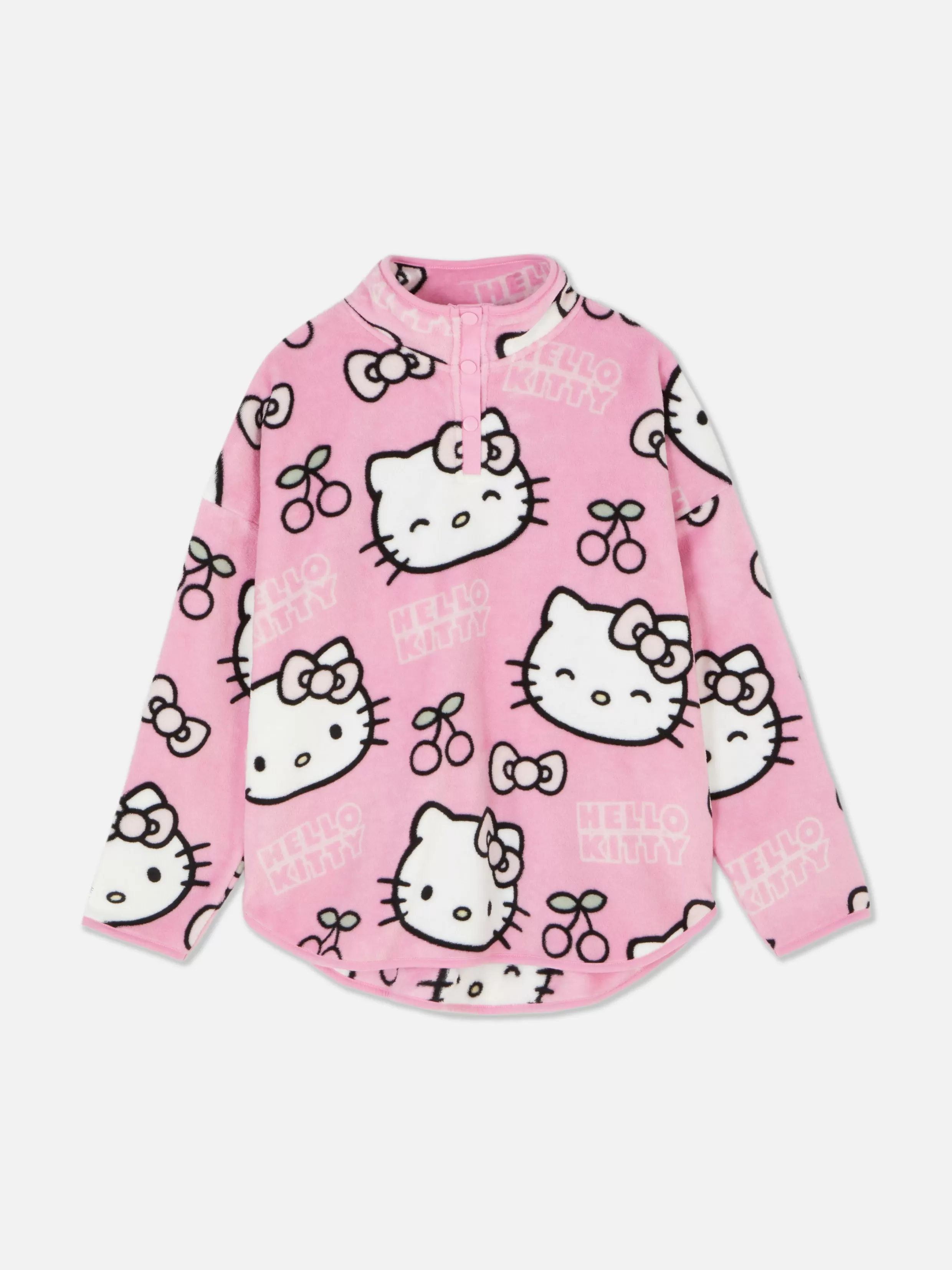 Clearance Hello Kitty 50th Anniversary Fleece Pajama Top Women Pajama Tops