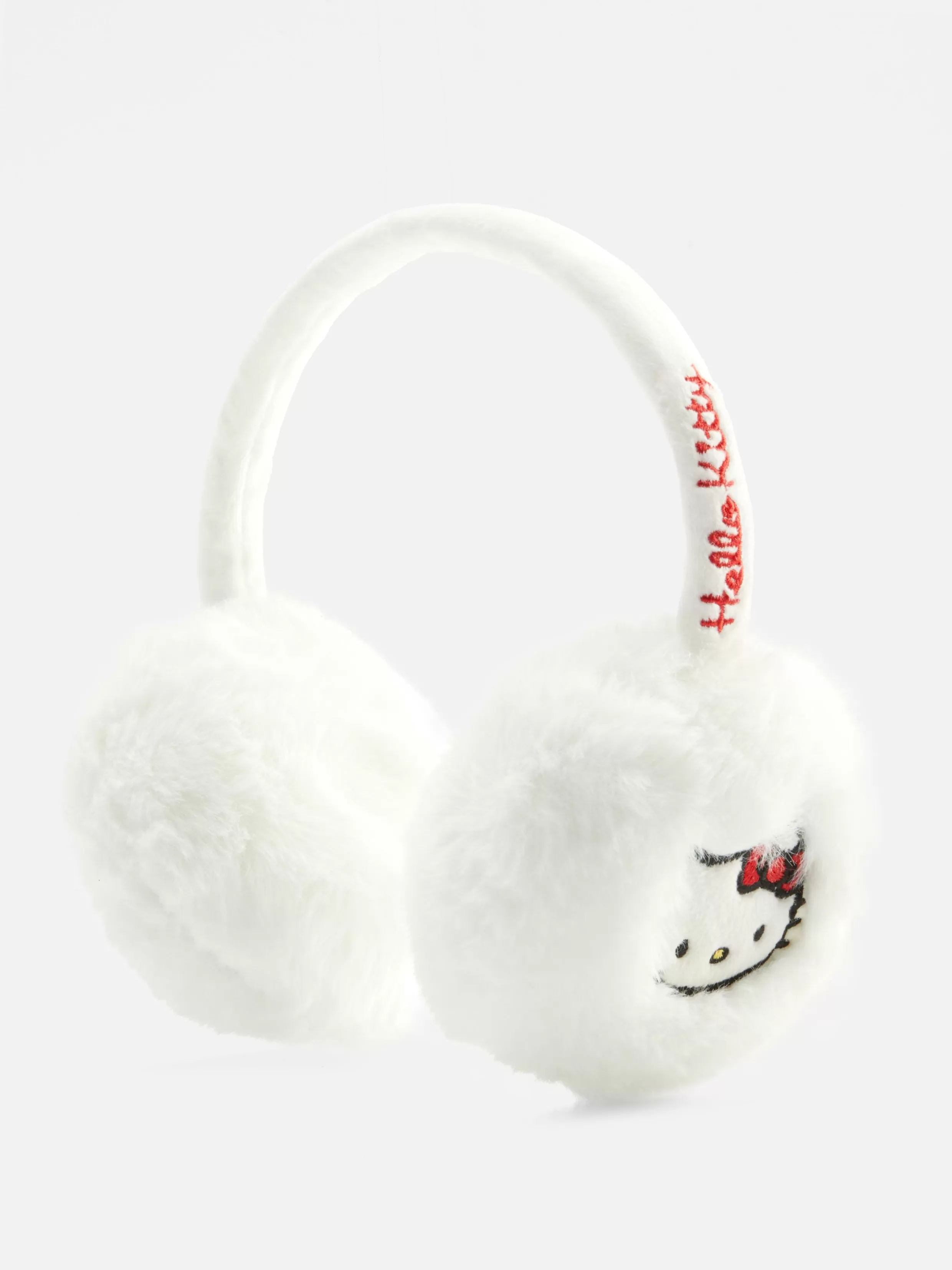 Fashion Hello Kitty Fluffy Earmuffs Women Hats, Gloves And Scarves