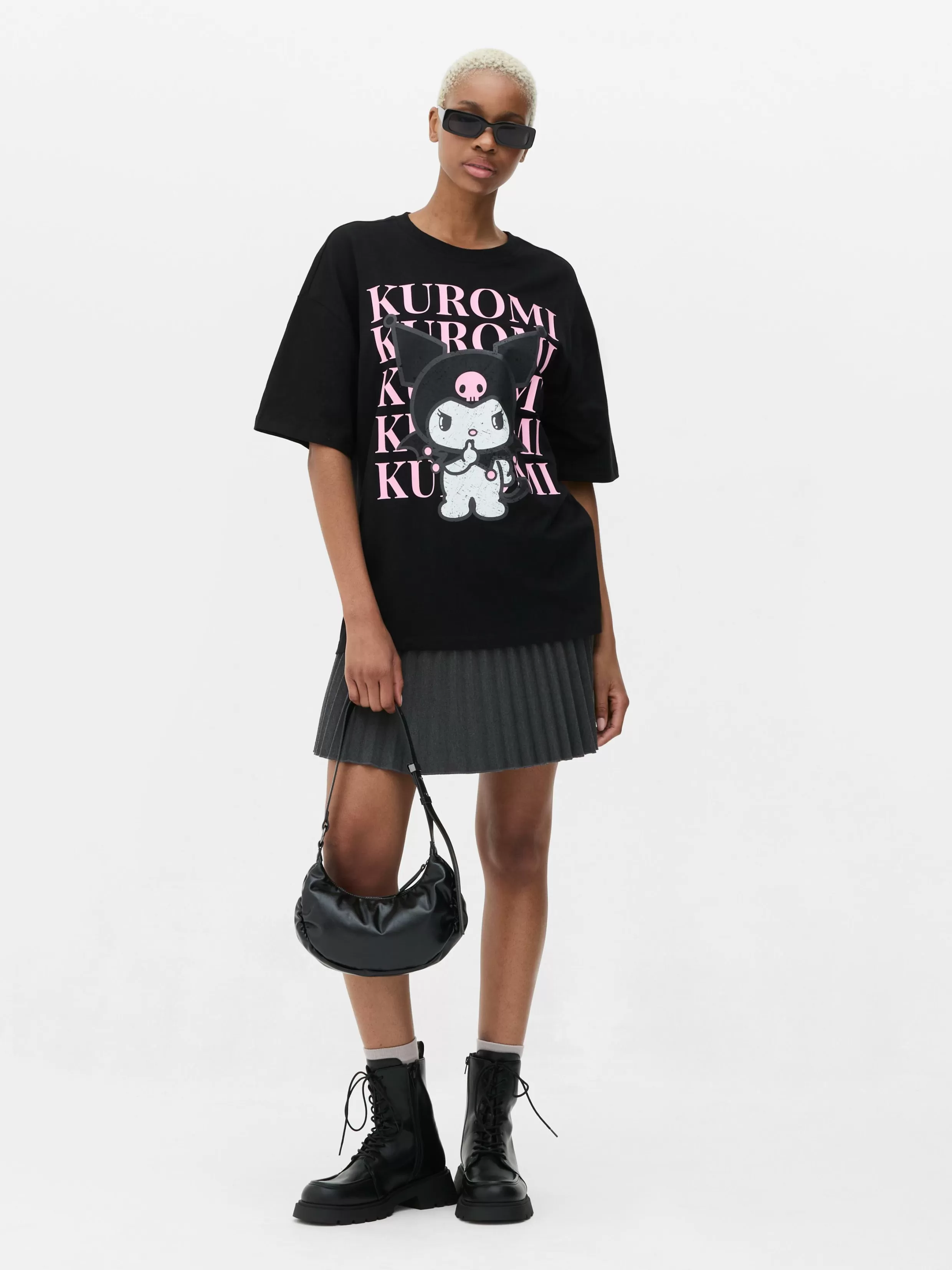 Clearance Hello Kitty Kuromi Oversized T-Shirt Women Graphic Tees And Sweatshirts | Tops And T-Shirts