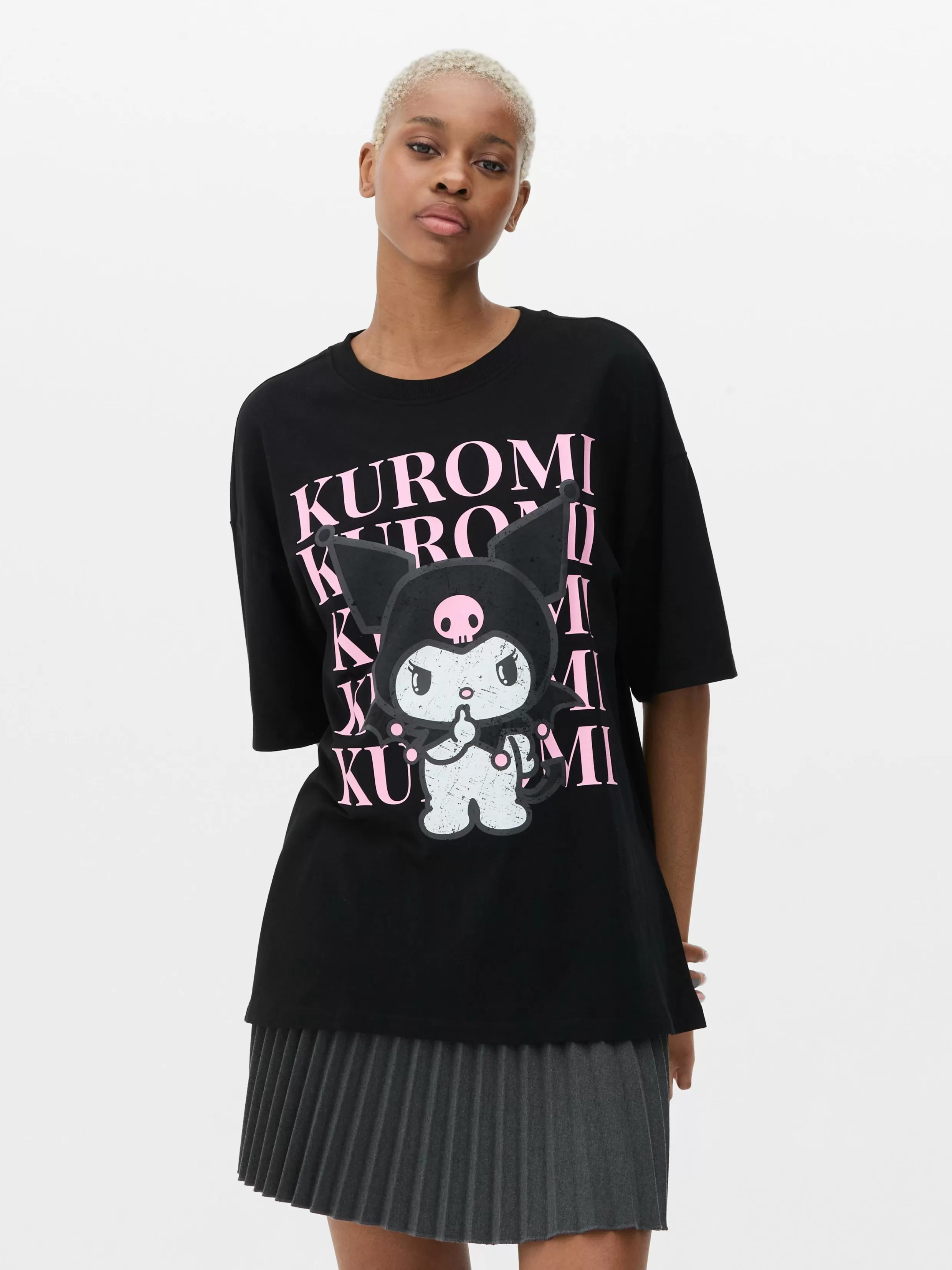 Clearance Hello Kitty Kuromi Oversized T-Shirt Women Graphic Tees And Sweatshirts | Tops And T-Shirts