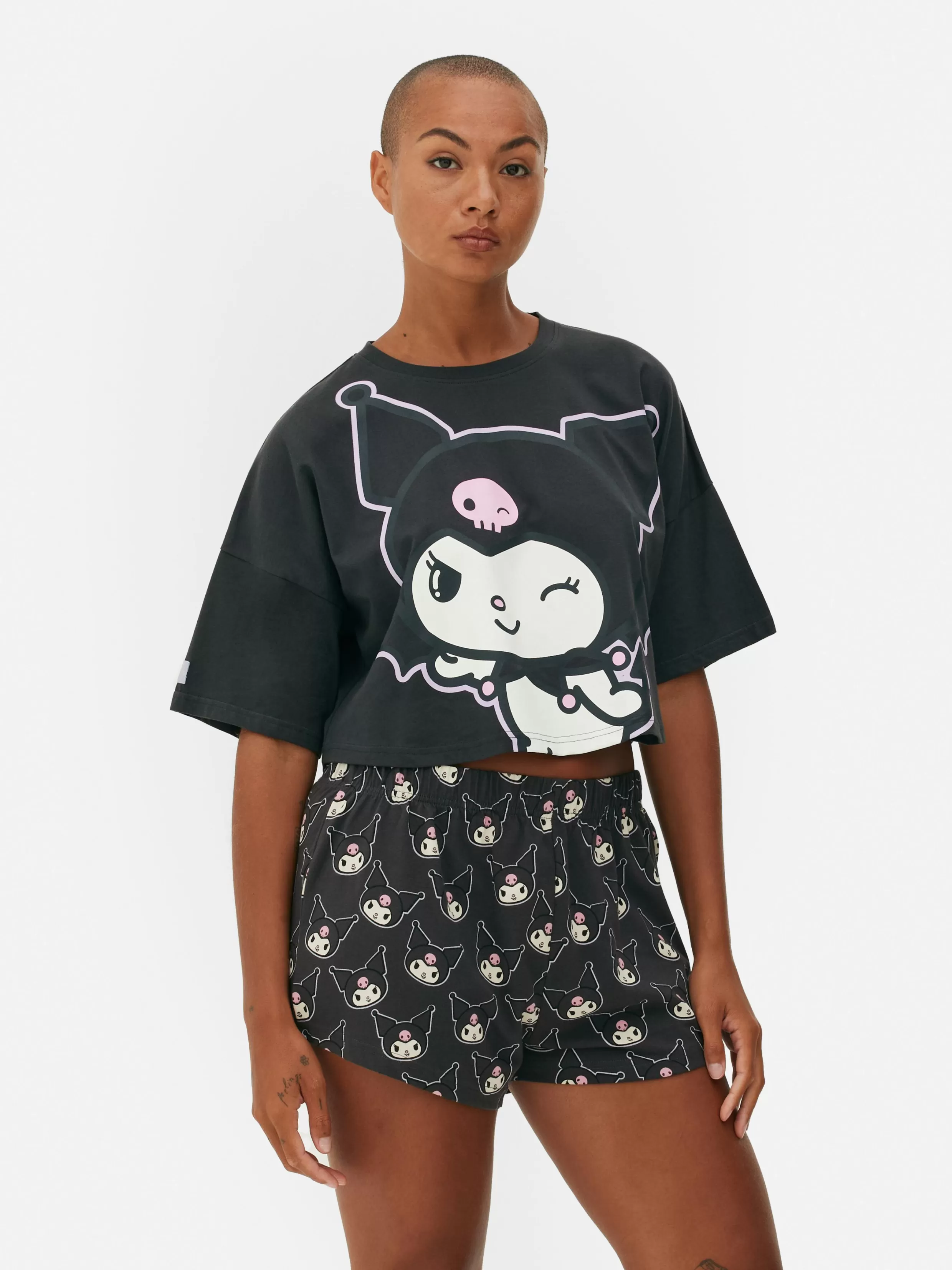 Online Hello Kitty Kuromi Shorts Pajama Set Women Pajama Sets