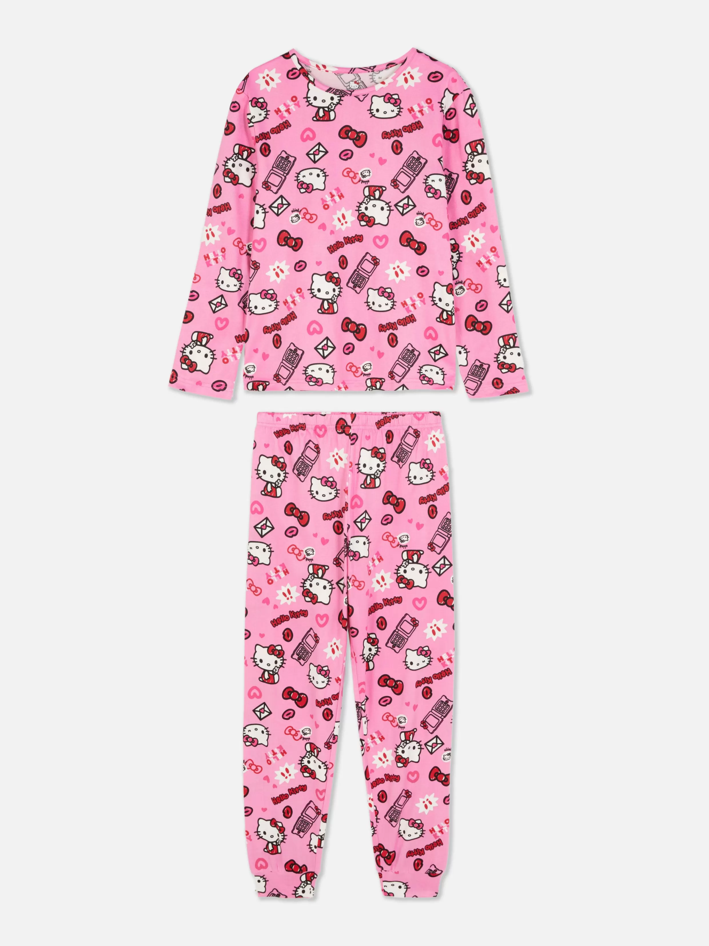 Flash Sale Hello Kitty Long Pajama Set Kids Pajamas And Sleepwear