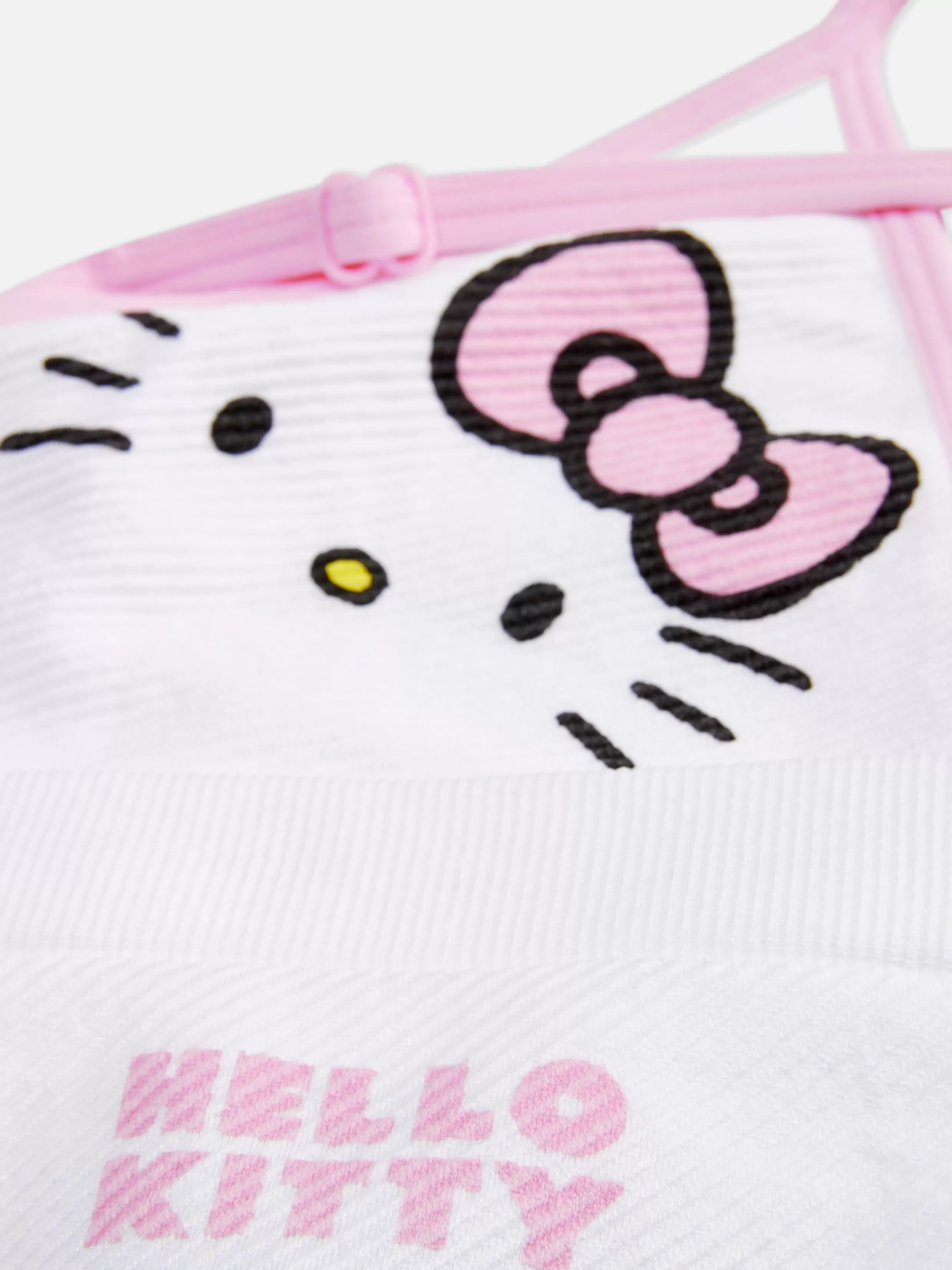 Shop Hello Kitty Seamless Triangle Bralette And Thong Women Lingerie Sets