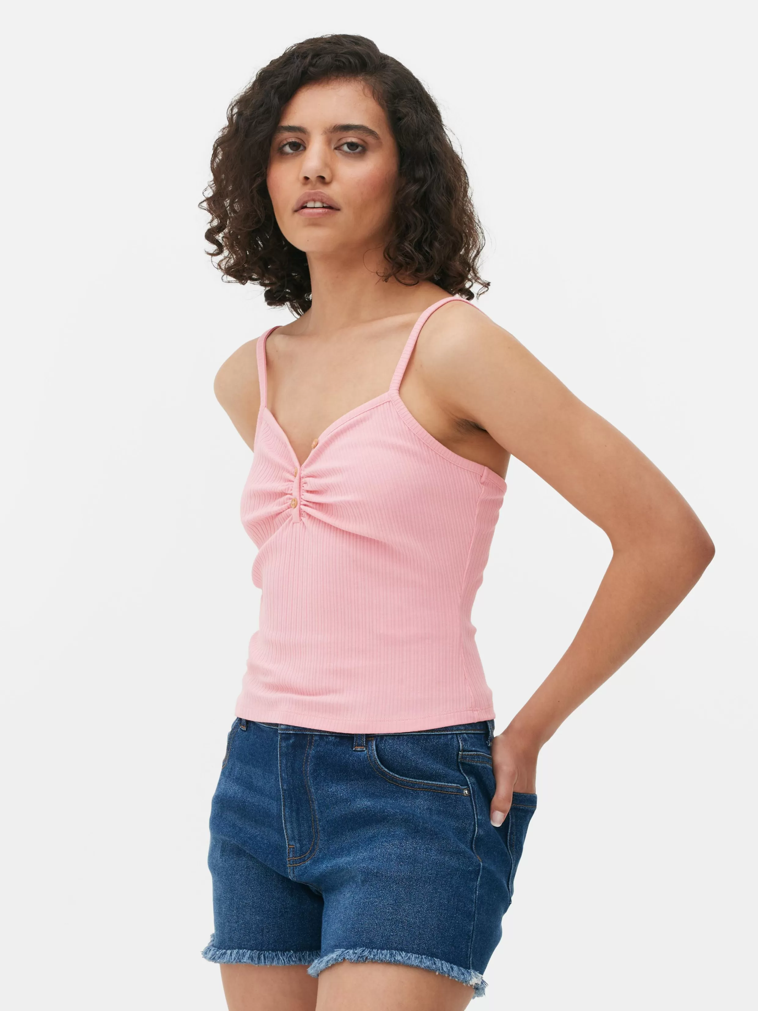 Flash Sale Henley Cami Women Tops And T-Shirts