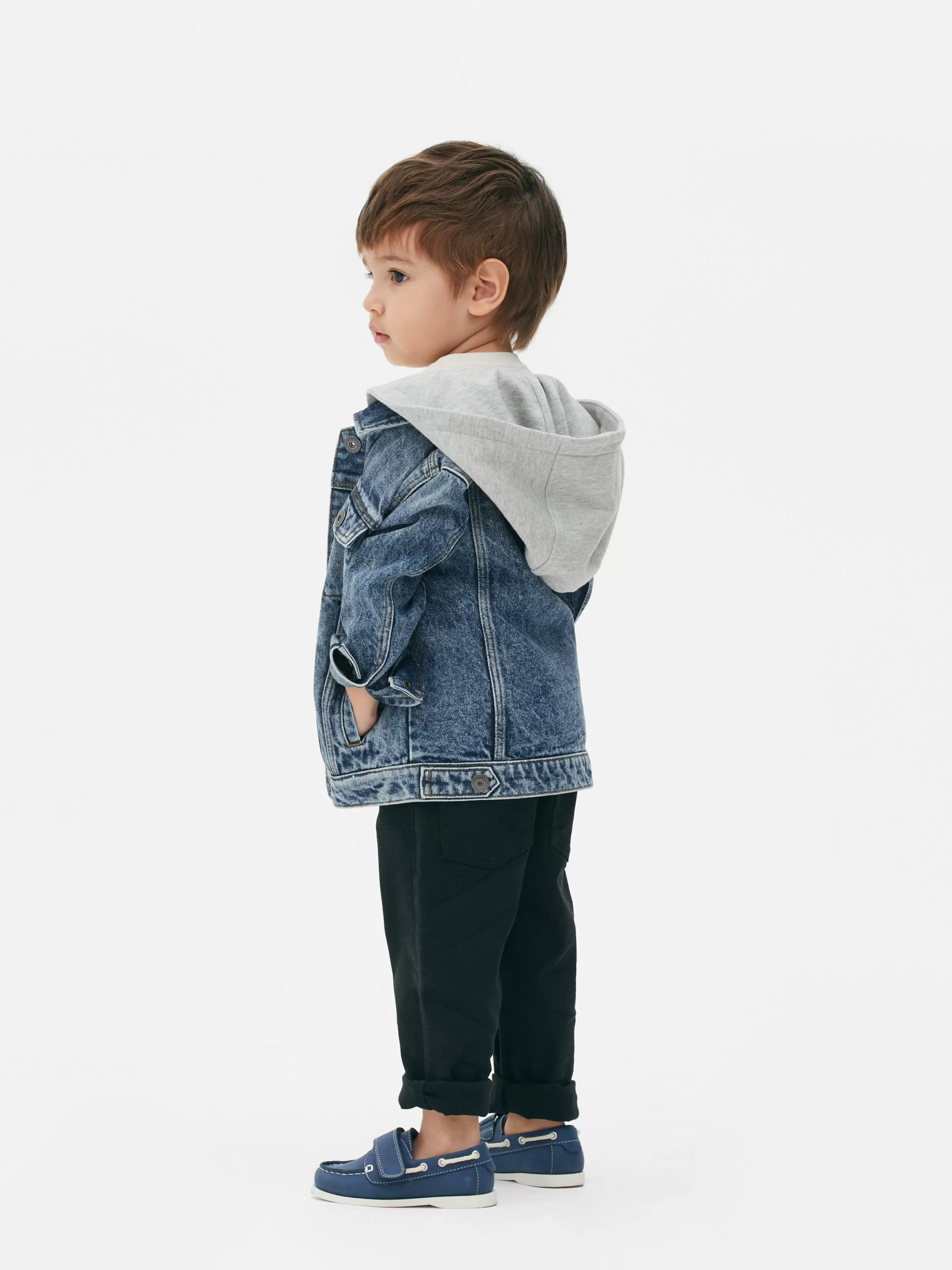 Store Hooded Denim Jacket Kids/BOY Coats And Jackets