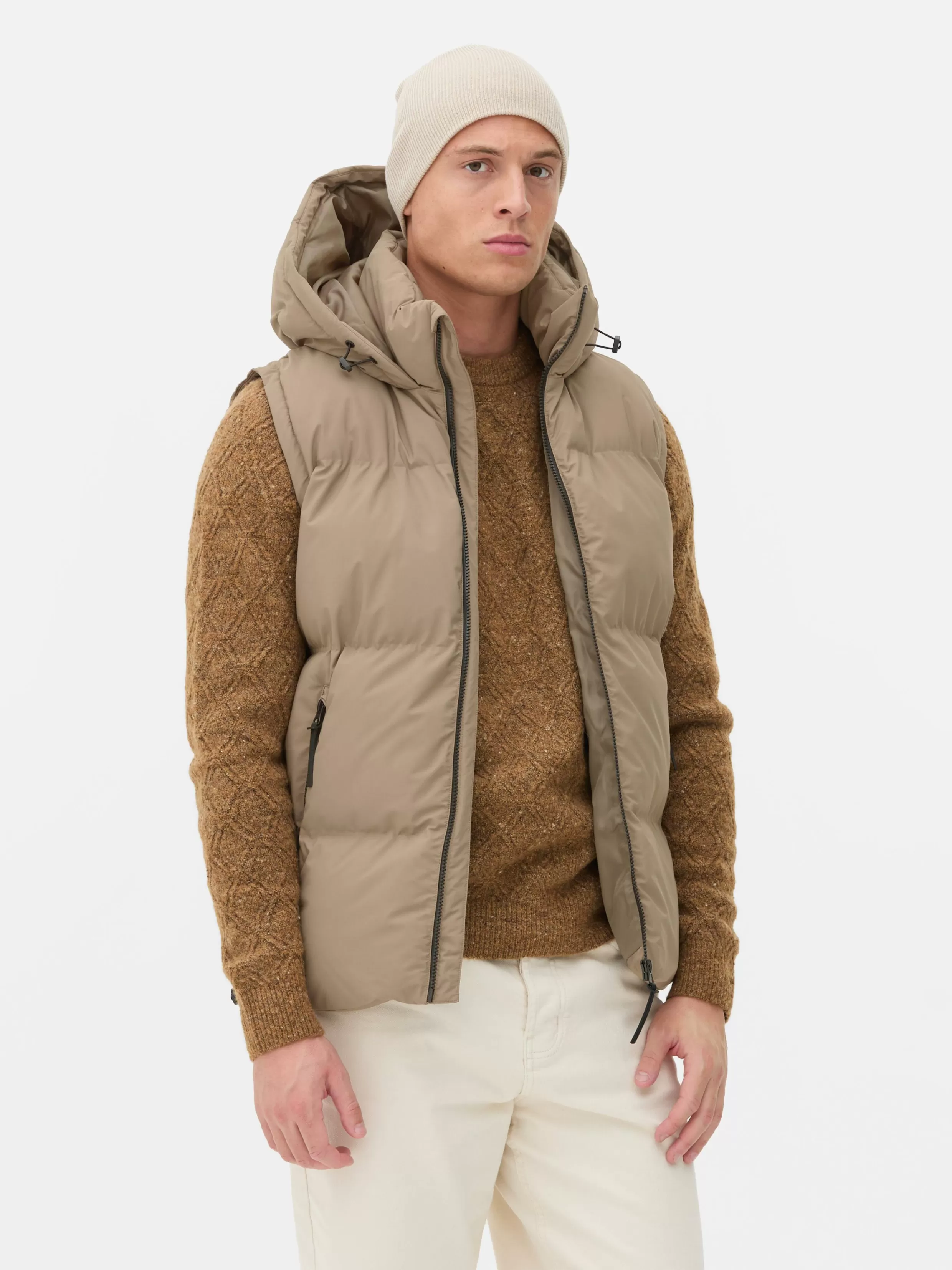 Flash Sale Hooded Puffer Vest Coats And Jackets